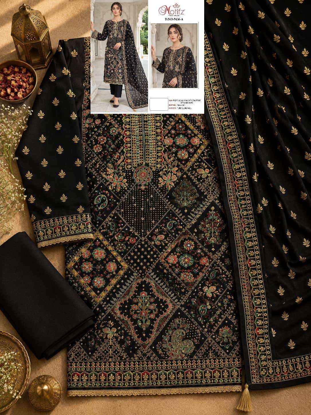 Motifz D 5436 Abcd Pakistani Salwar Kameez 4 Pcs Catalog