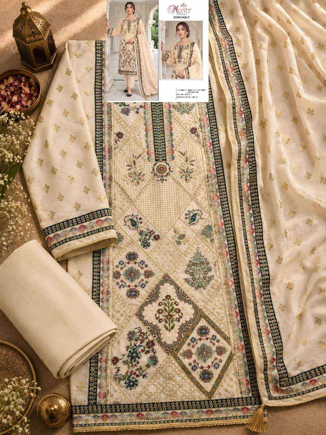 Motifz D 5436 Abcd Pakistani Salwar Kameez 4 Pcs Catalog