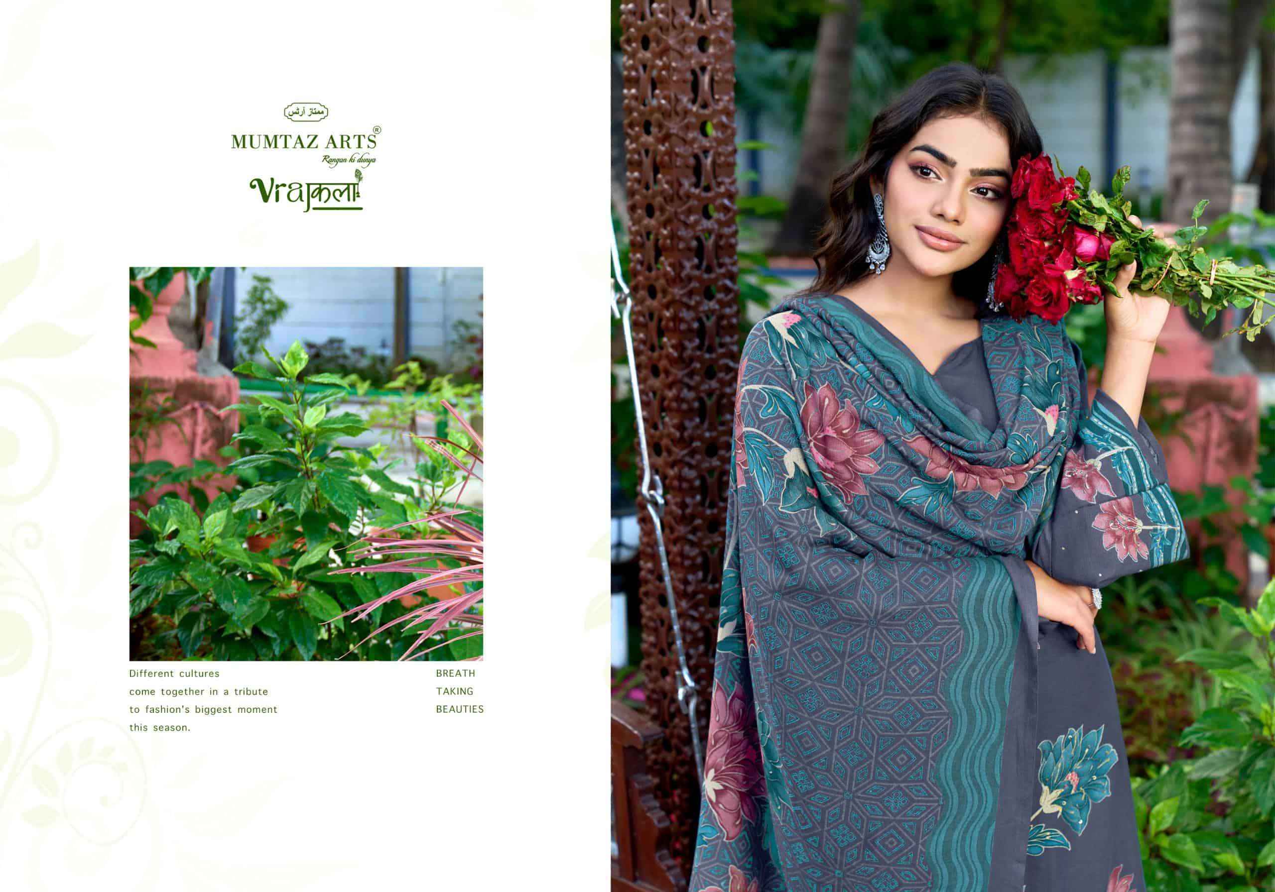 Mumtaz Arts Kashmir Kali Digital Printed Pure Pashmina Winter Suit 4 Pcs Catalog 
