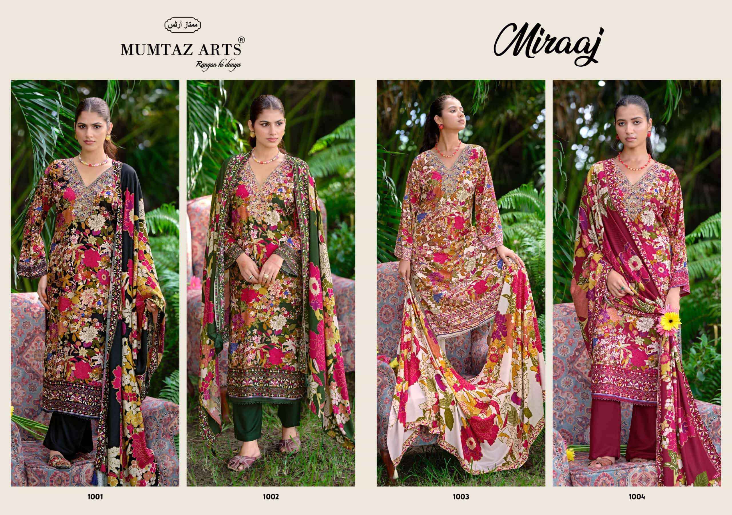 Mumtaz Arts Miraaj Premium Winter Pashmina Suits 4 Pcs Catalog