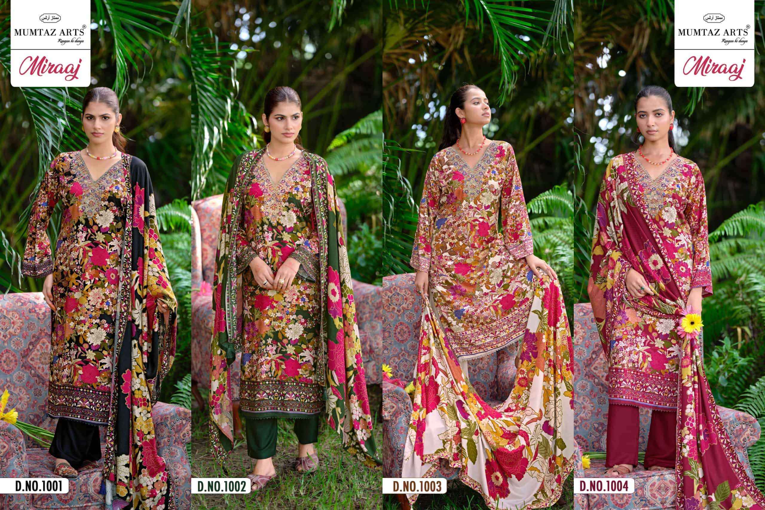 Mumtaz Arts Miraaj Premium Winter Pashmina Suits 4 Pcs Catalog