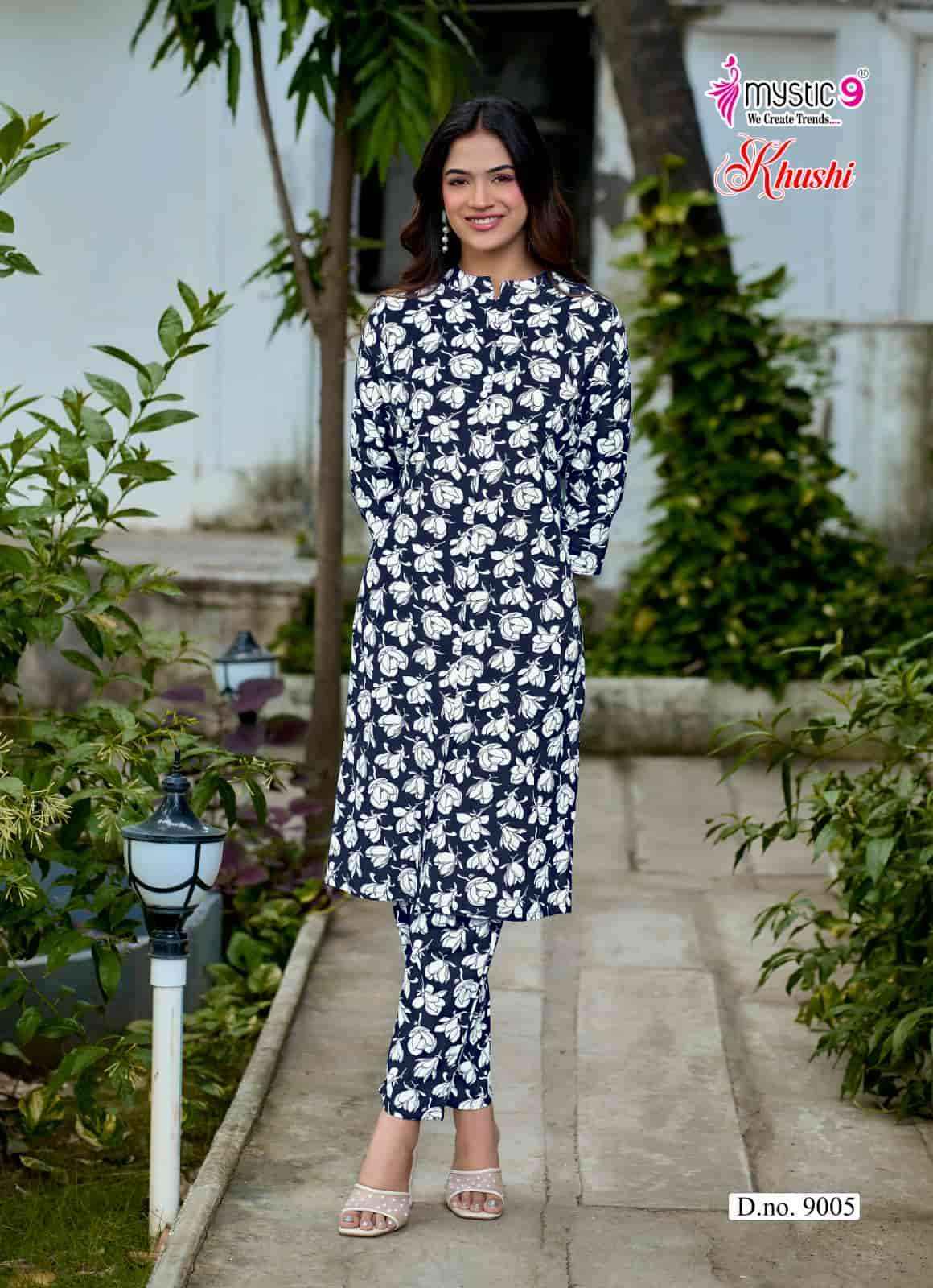 Mystic 9 Khushi Vol 9 Exclusive Printed Cord Set Collection 8 Pcs Catalog )