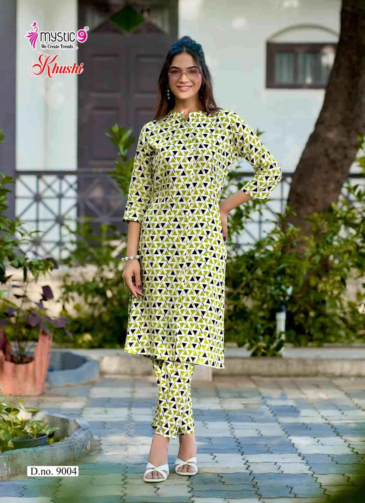 Mystic 9 Khushi Vol 9 Exclusive Printed Cord Set Collection 8 Pcs Catalog )