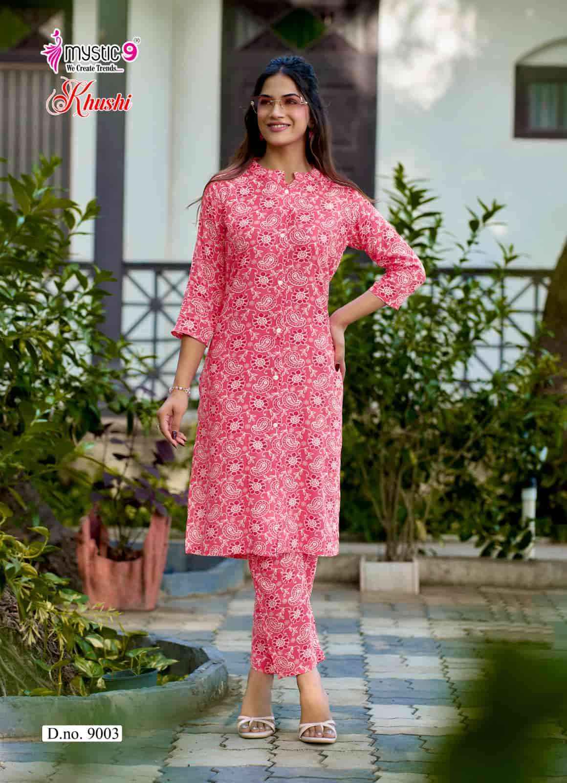 Mystic 9 Khushi Vol 9 Exclusive Printed Cord Set Collection 8 Pcs Catalog )