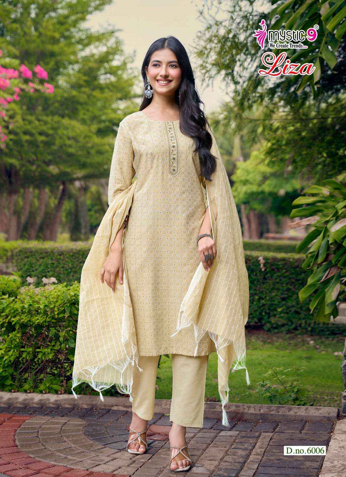 Mystic 9 Liza Vol 6 Fancy Handloom Cotton 3 Piece Pair Set Collection _ Wholesale Factory Rate ( 8 Pcs catalog )