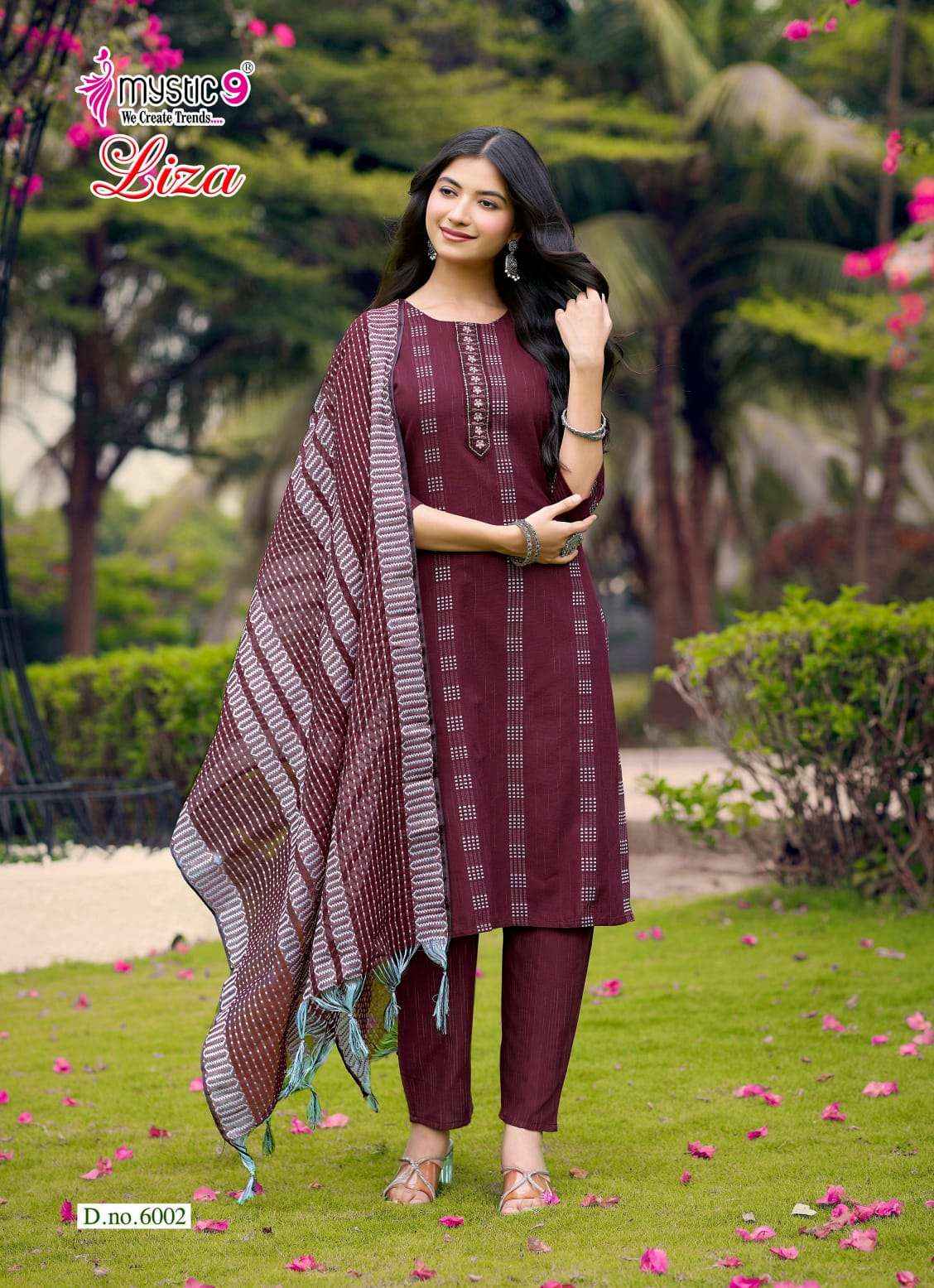Mystic 9 Liza Vol 6 Fancy Handloom Cotton 3 Piece Pair Set Collection _ Wholesale Factory Rate ( 8 Pcs catalog )