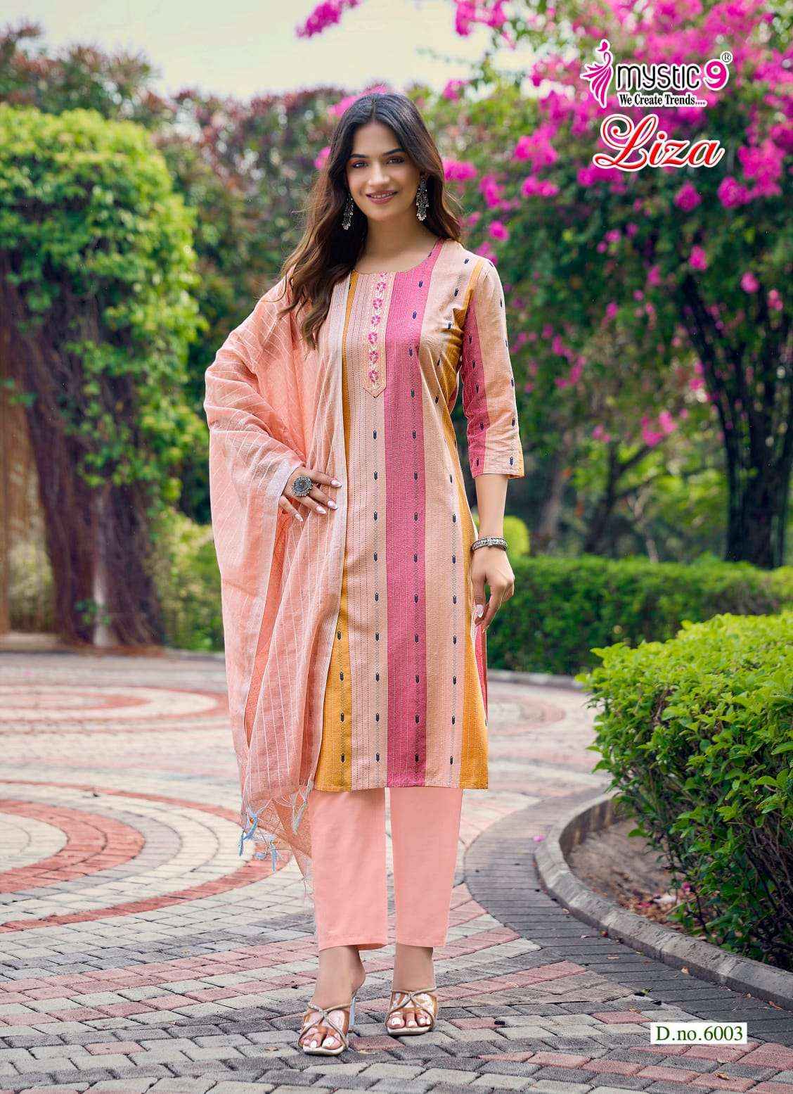 Mystic 9 Liza Vol 6 Fancy Handloom Cotton 3 Piece Pair Set Collection _ Wholesale Factory Rate ( 8 Pcs catalog )