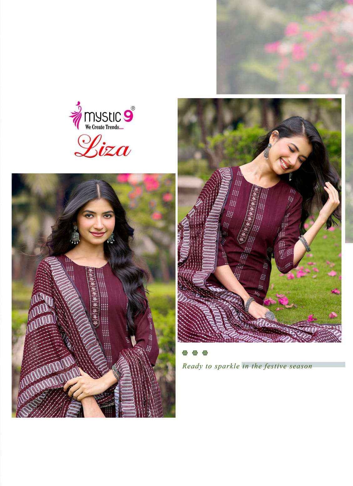 Mystic 9 Liza Vol 6 Fancy Handloom Cotton 3 Piece Pair Set Collection _ Wholesale Factory Rate ( 8 Pcs catalog )