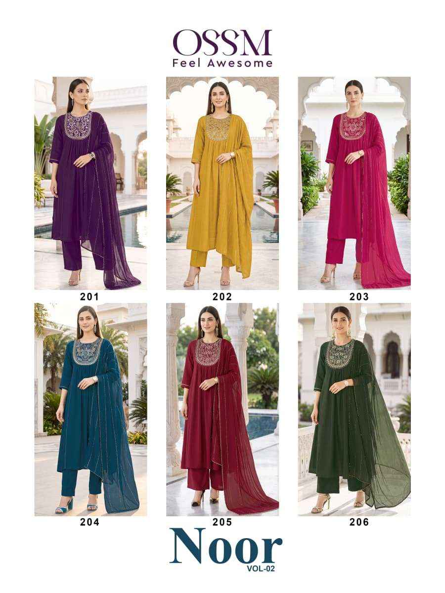 Ossm Noor Vol 2 Readymade Suits | Buy At Direct Factory Price ( 6 Pcs Catalogue )