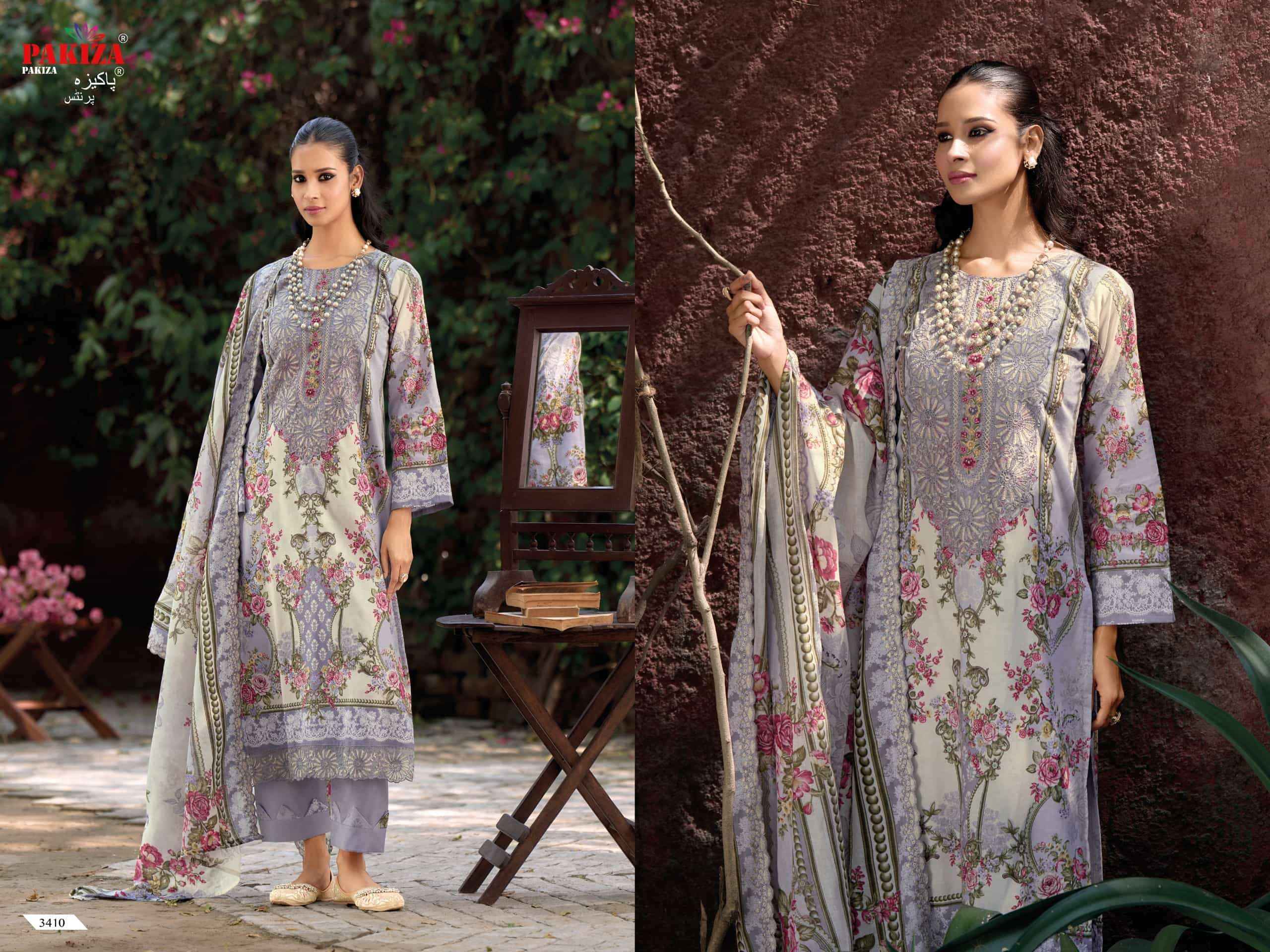 Pakiza Prints Haniya Hiba Vol 34 Pakistani Dress Material 10 Pcs Catalogue