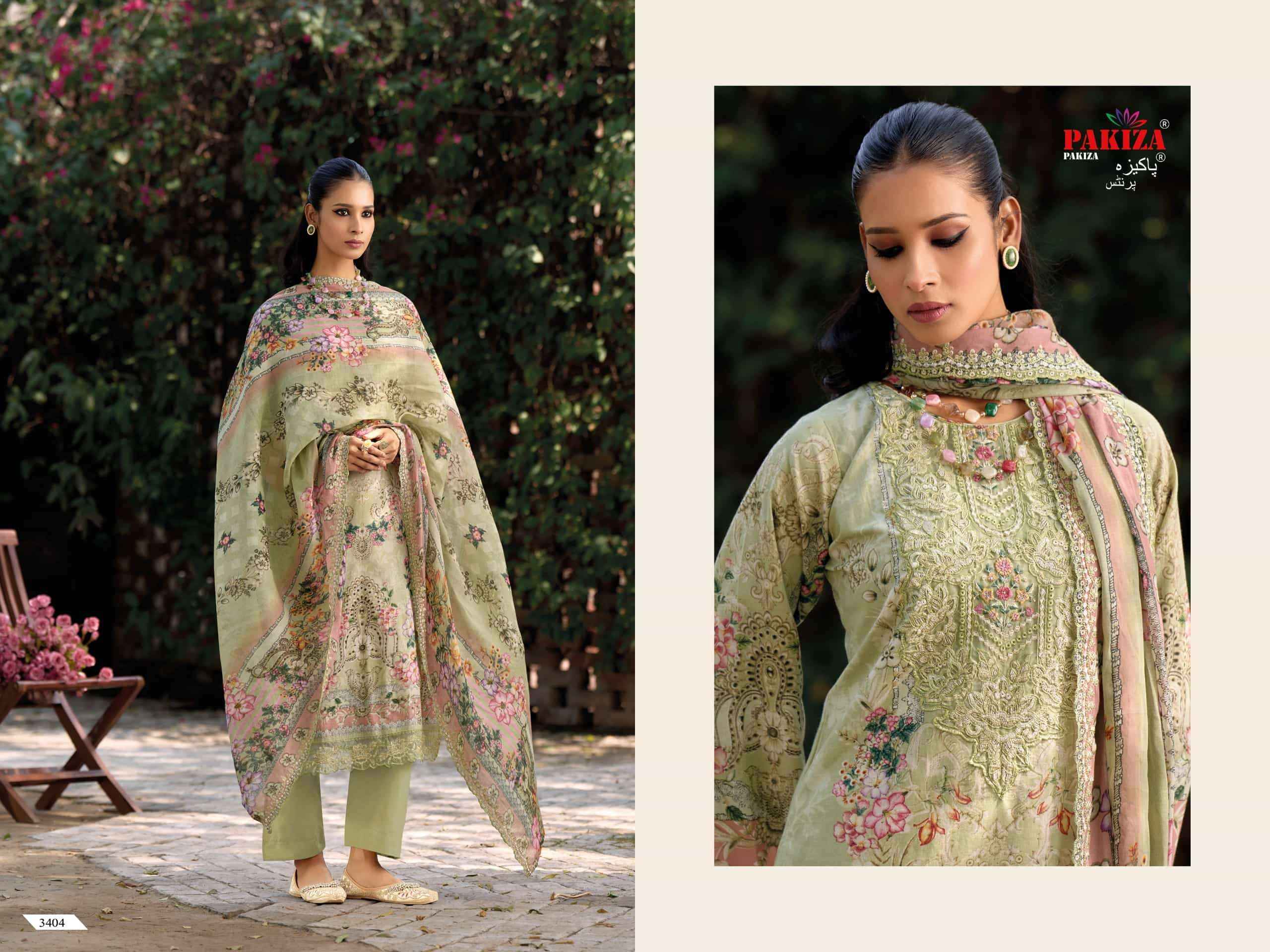 Pakiza Prints Haniya Hiba Vol 34 Pakistani Dress Material 10 Pcs Catalogue