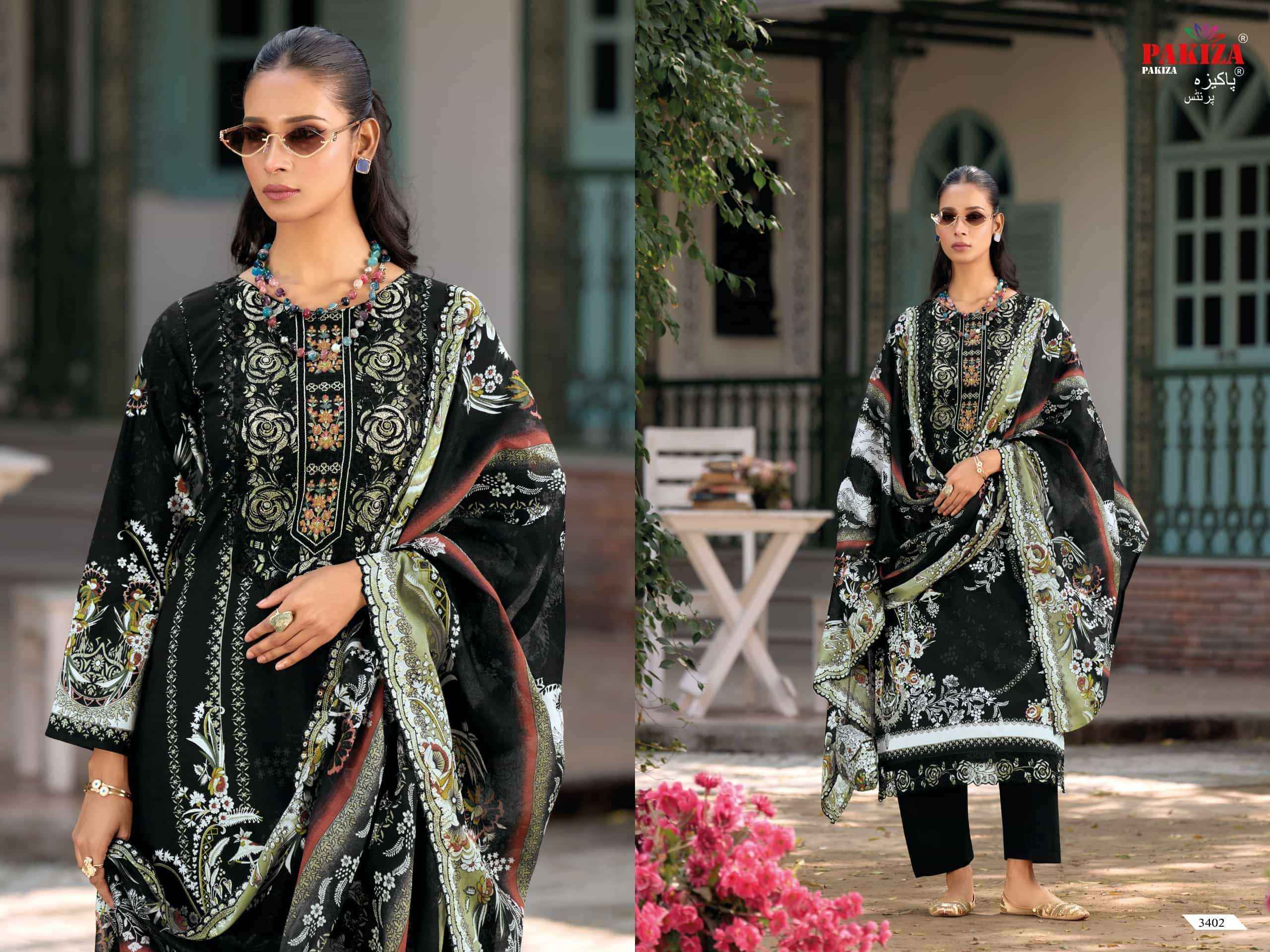 Pakiza Prints Haniya Hiba Vol 34 Pakistani Dress Material 10 Pcs Catalogue