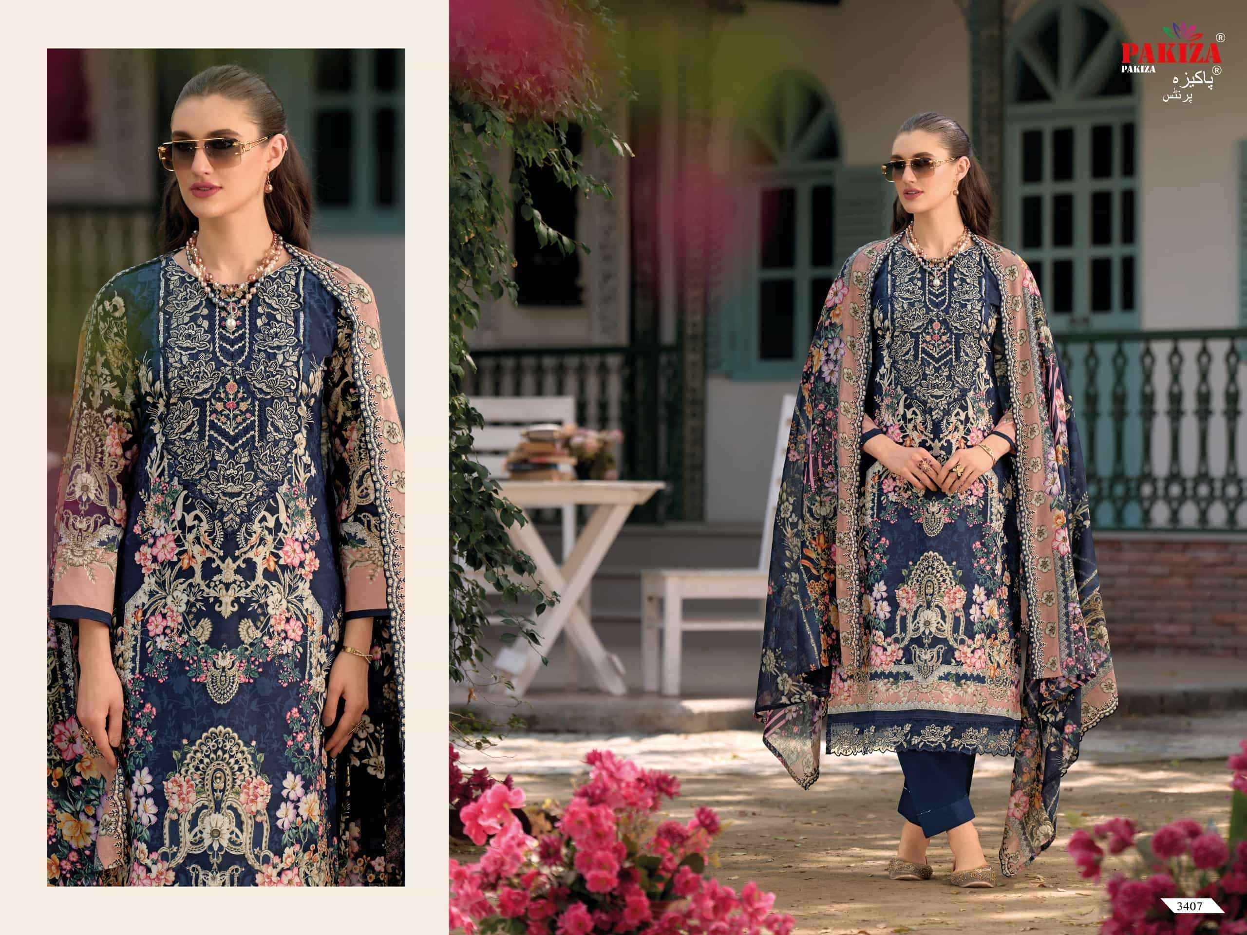 Pakiza Prints Haniya Hiba Vol 34 Pakistani Dress Material 10 Pcs Catalogue