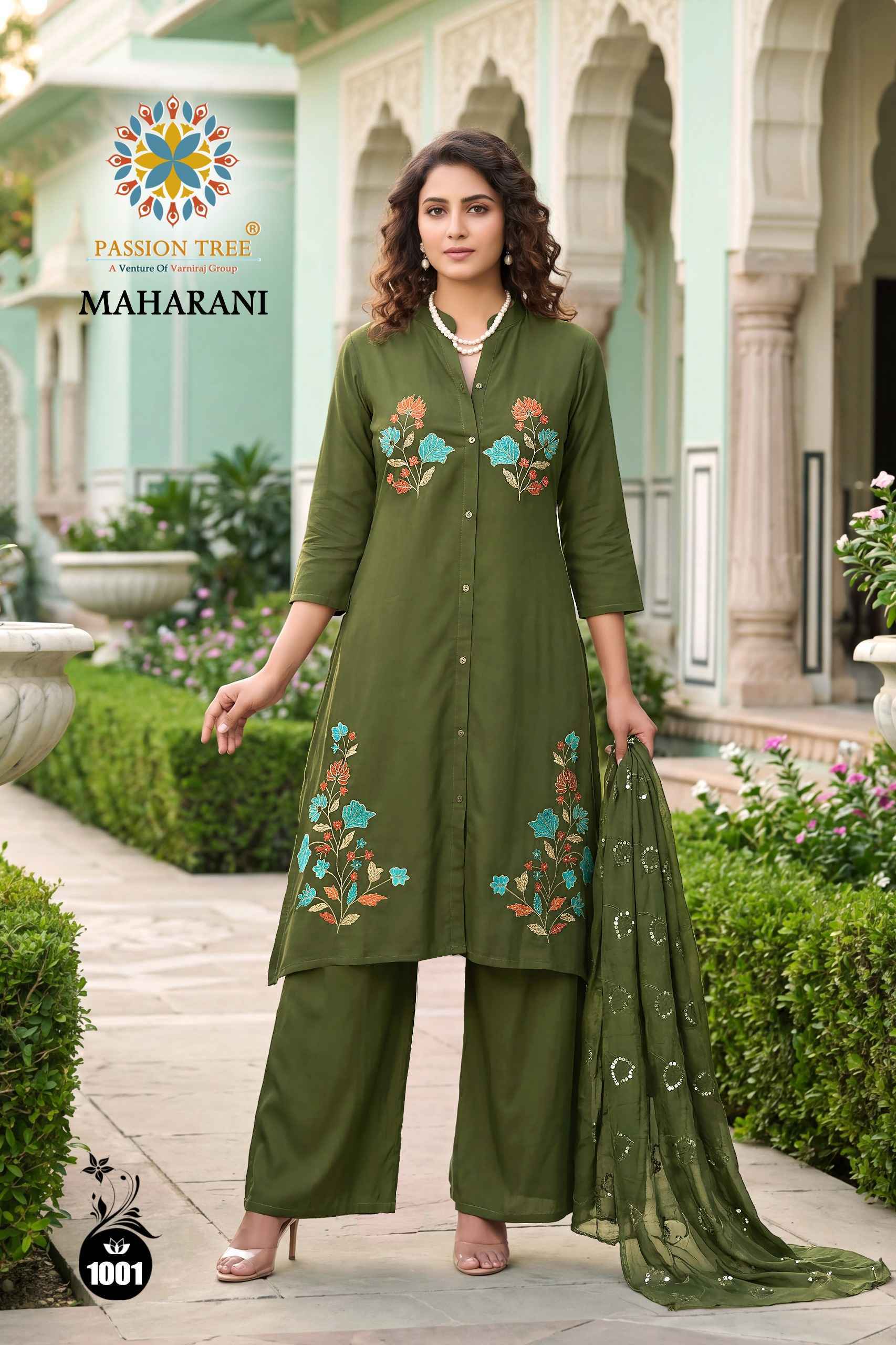 Passion Tree Maharani Vol 1 Roman Silk Kurti Combo 8 Pcs Set 