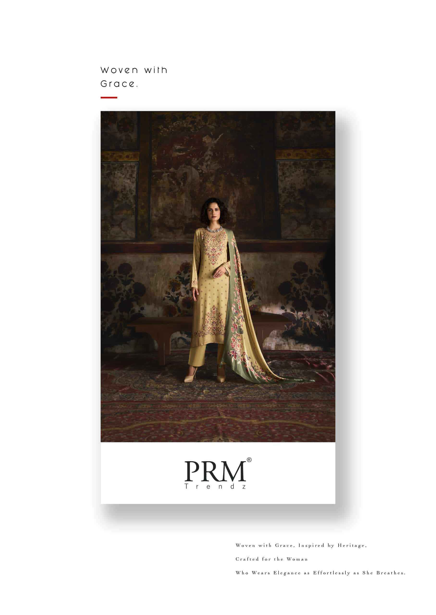 Prm Trendz Uzmaa Pashma Dress Material 6 Pcs Set