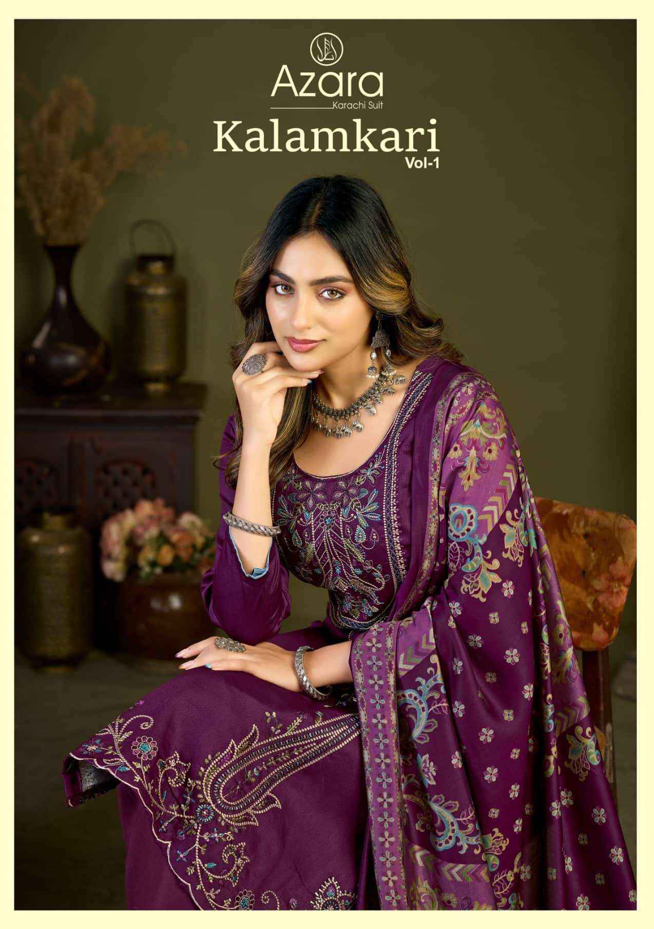 Radhika Azara Kalamkari Vol 1 Pure Jam Cotton Dress Material 6 Pcs Catalog 