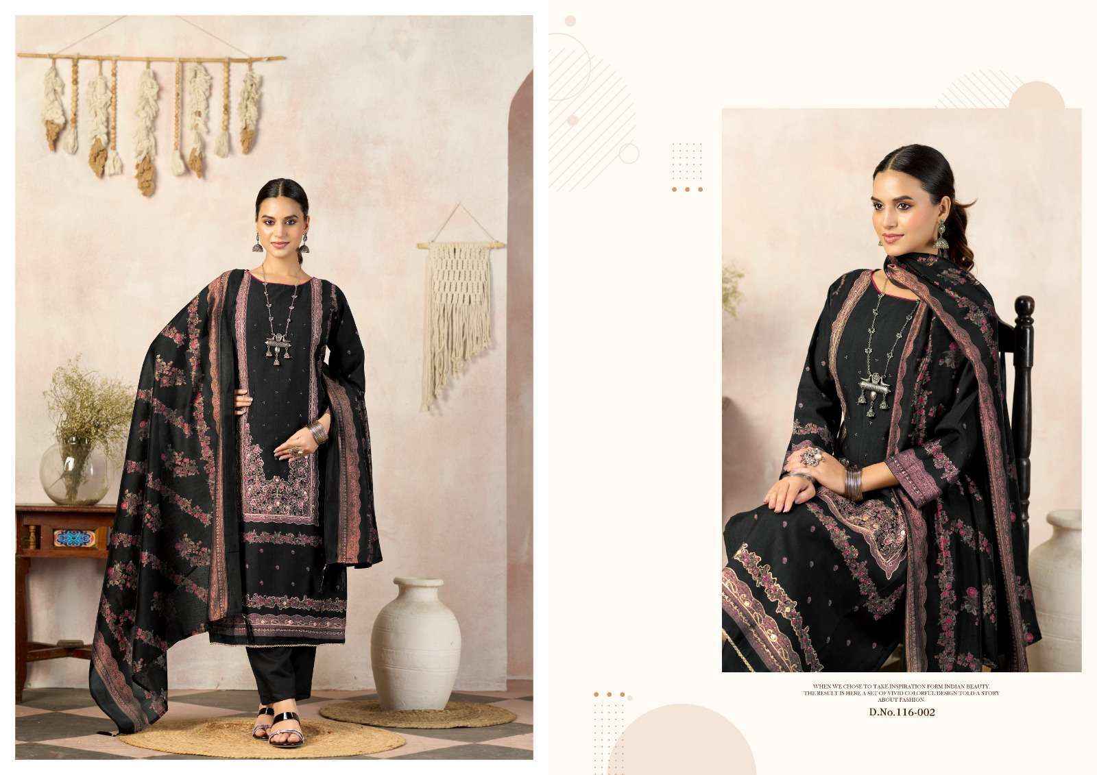 RADHIKA FASHION AZARA CLASSIC TOUCH VOL 5 DRESS MATERIAL 4 PCS CATALOG