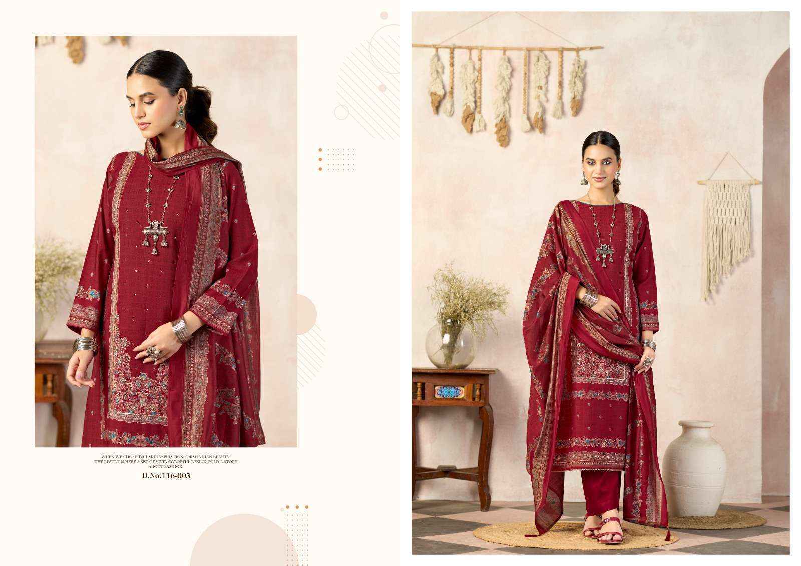 RADHIKA FASHION AZARA CLASSIC TOUCH VOL 5 DRESS MATERIAL 4 PCS CATALOG