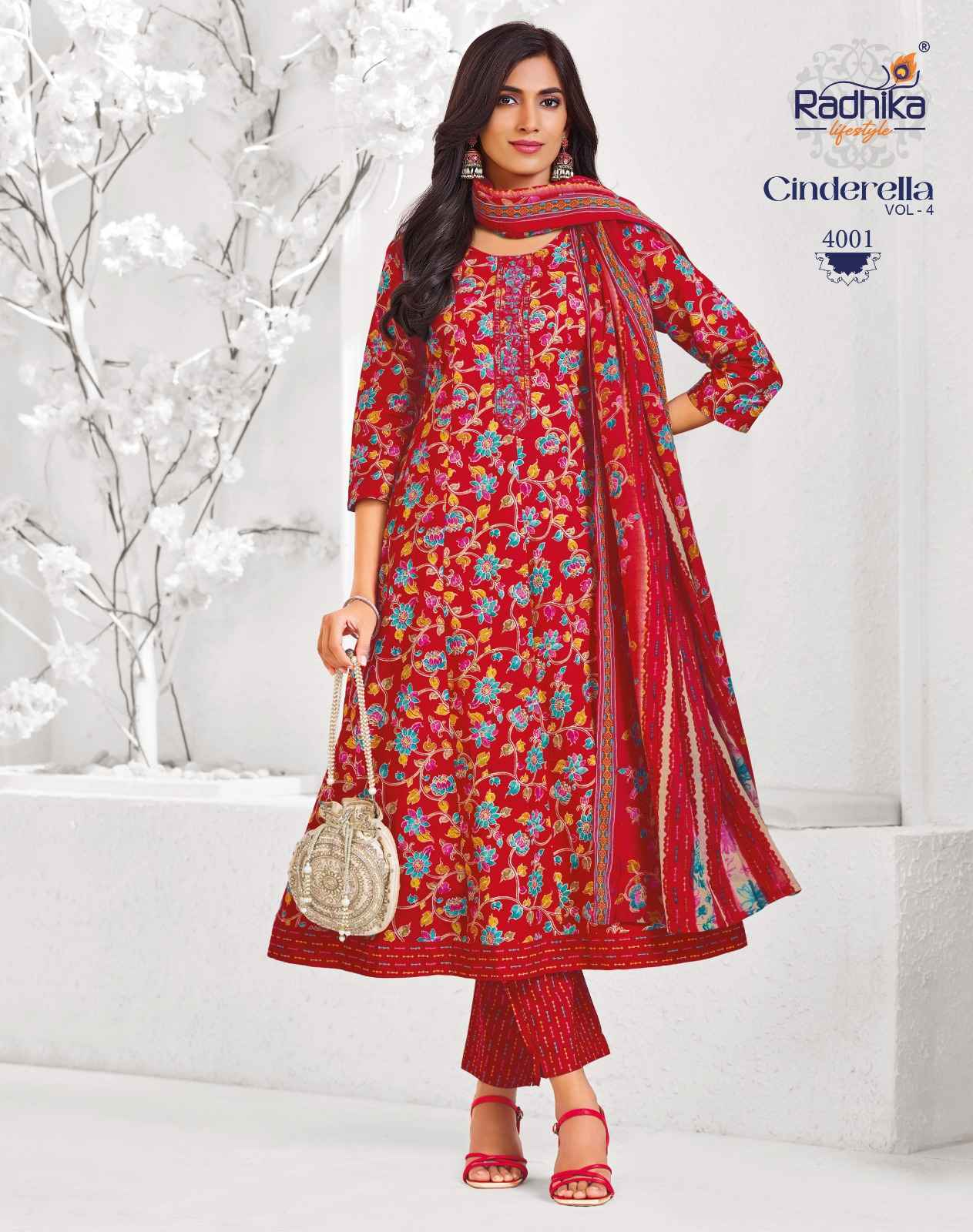 Radhika Lifestyle Cindrella Vol 4 Cotton Kurti Combo 8 pcs Catalog
