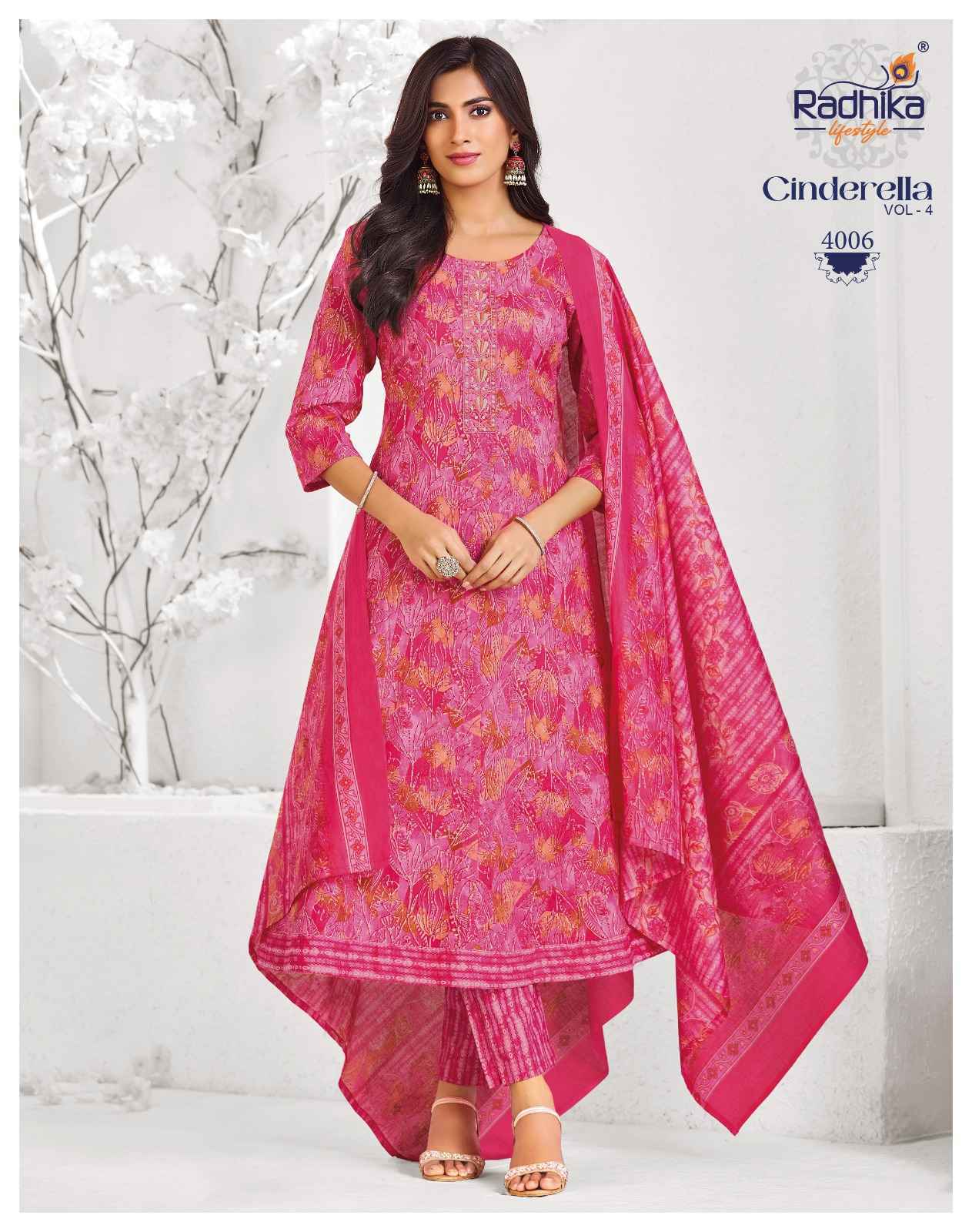 Radhika Lifestyle Cindrella Vol 4 Cotton Kurti Combo 8 pcs Catalog