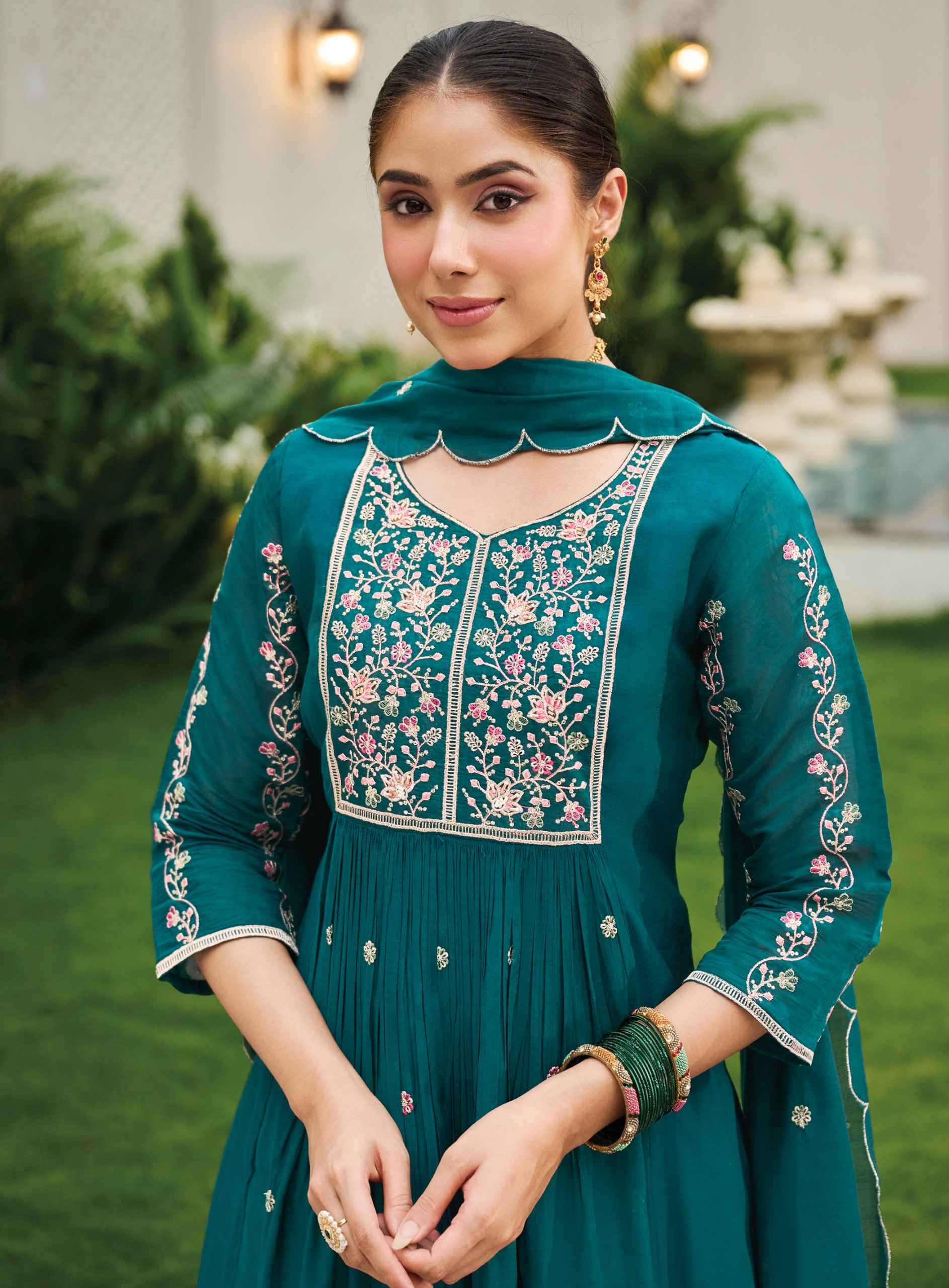 Radhika Lifestyle Glamour Vol 1 Mul Chanderi Kurti Combo 6 pcs Catalog