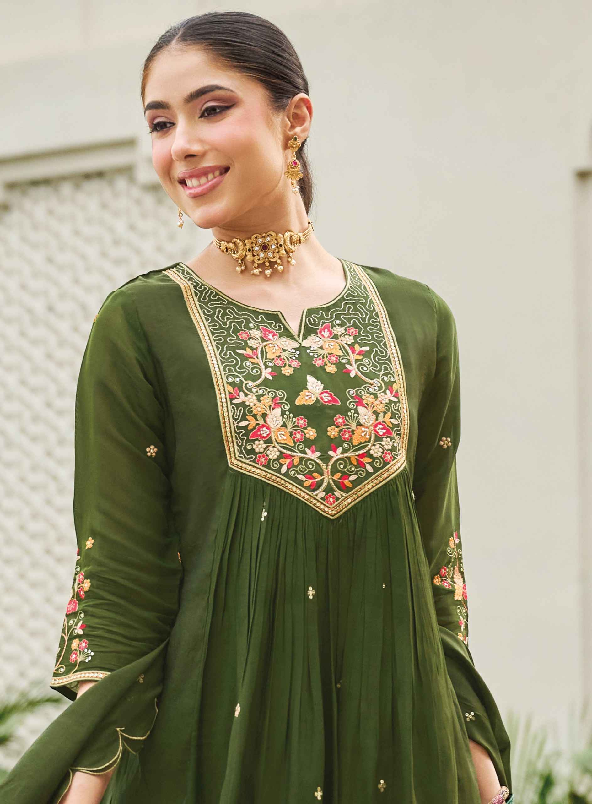 Radhika Lifestyle Glamour Vol 1 Mul Chanderi Kurti Combo 6 pcs Catalog