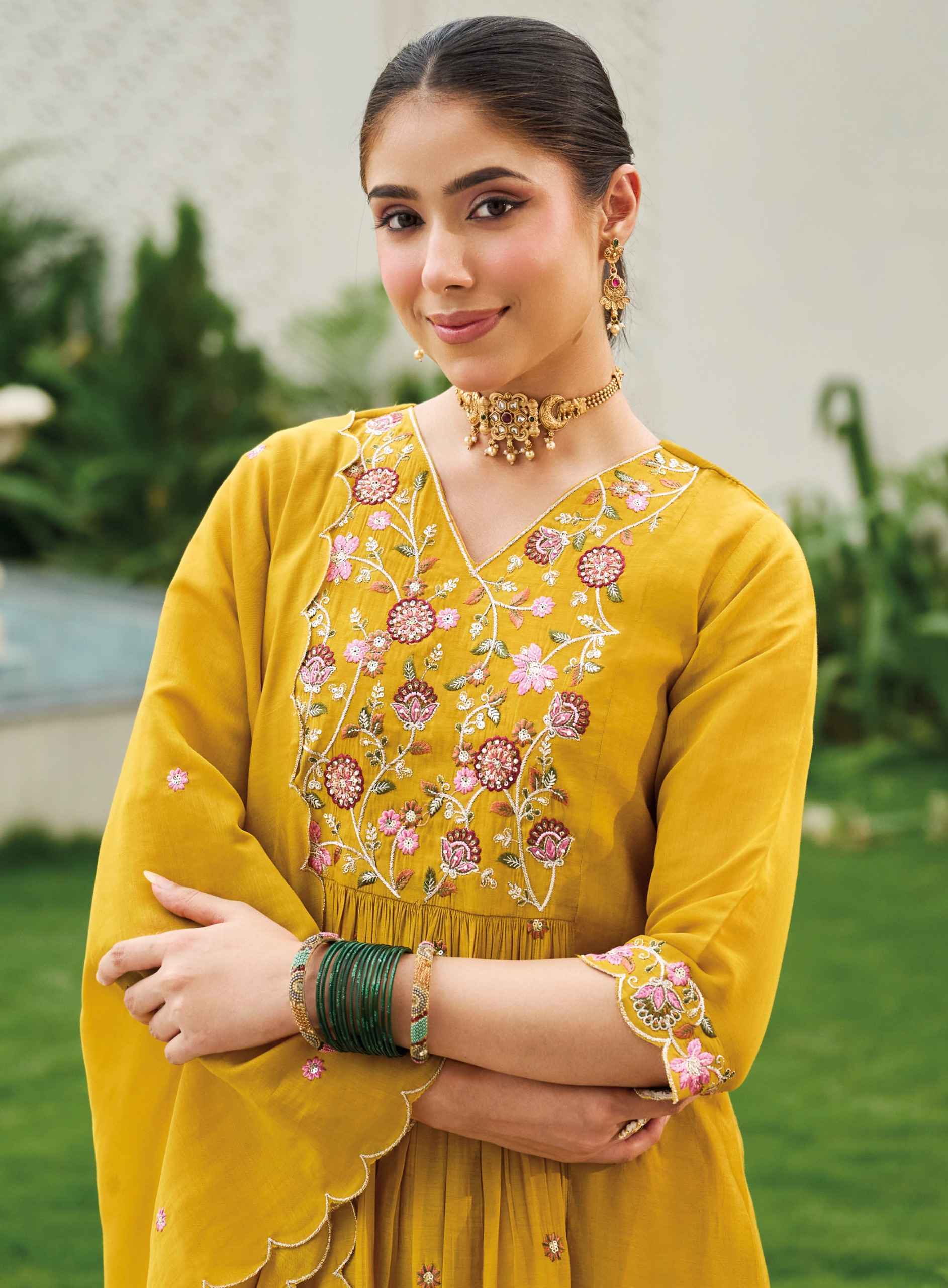 Radhika Lifestyle Glamour Vol 1 Mul Chanderi Kurti Combo 6 pcs Catalog
