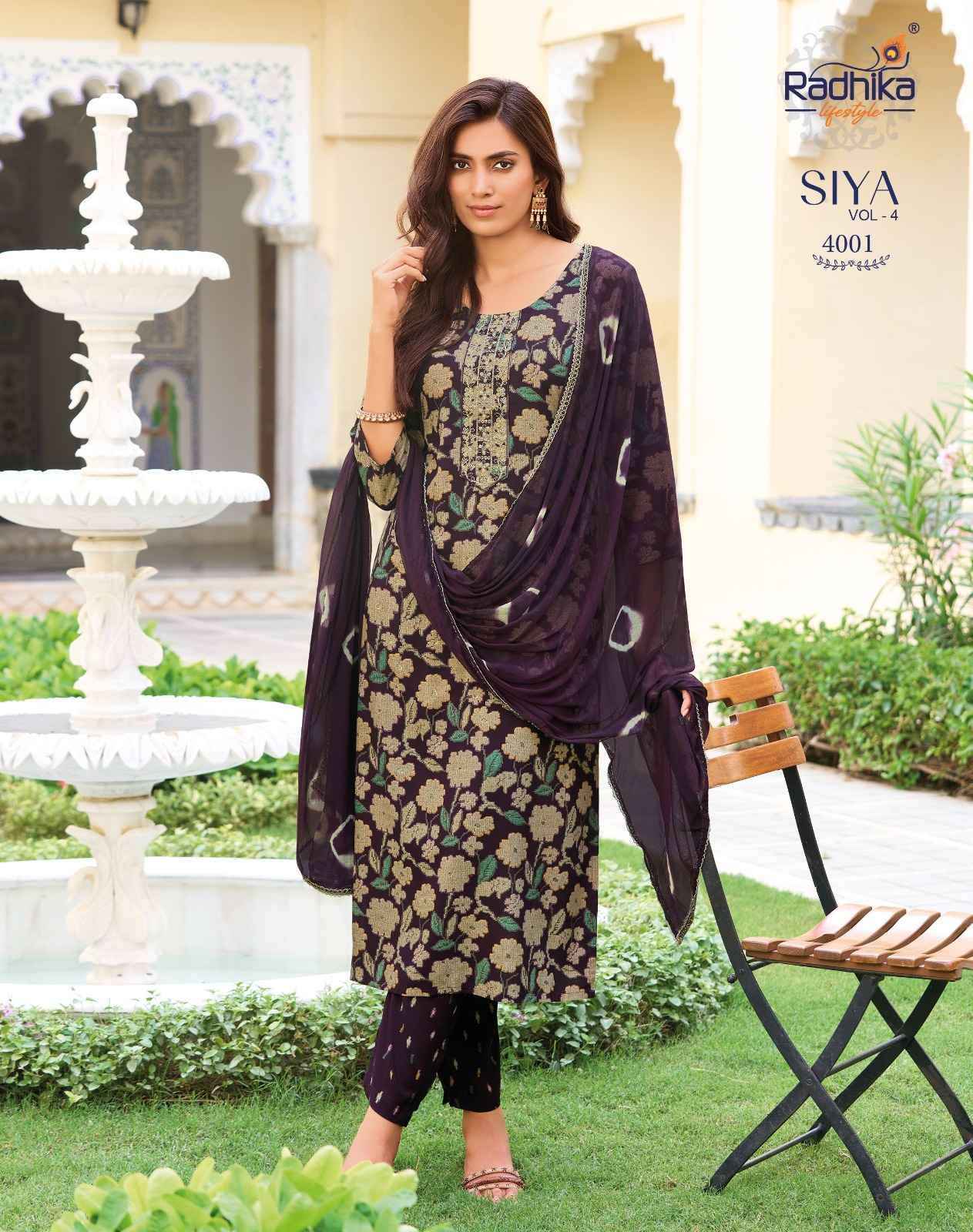Radhika Lifestyle Siya Vol 4 Reyon Kurti Combo 8 pcs Catalog