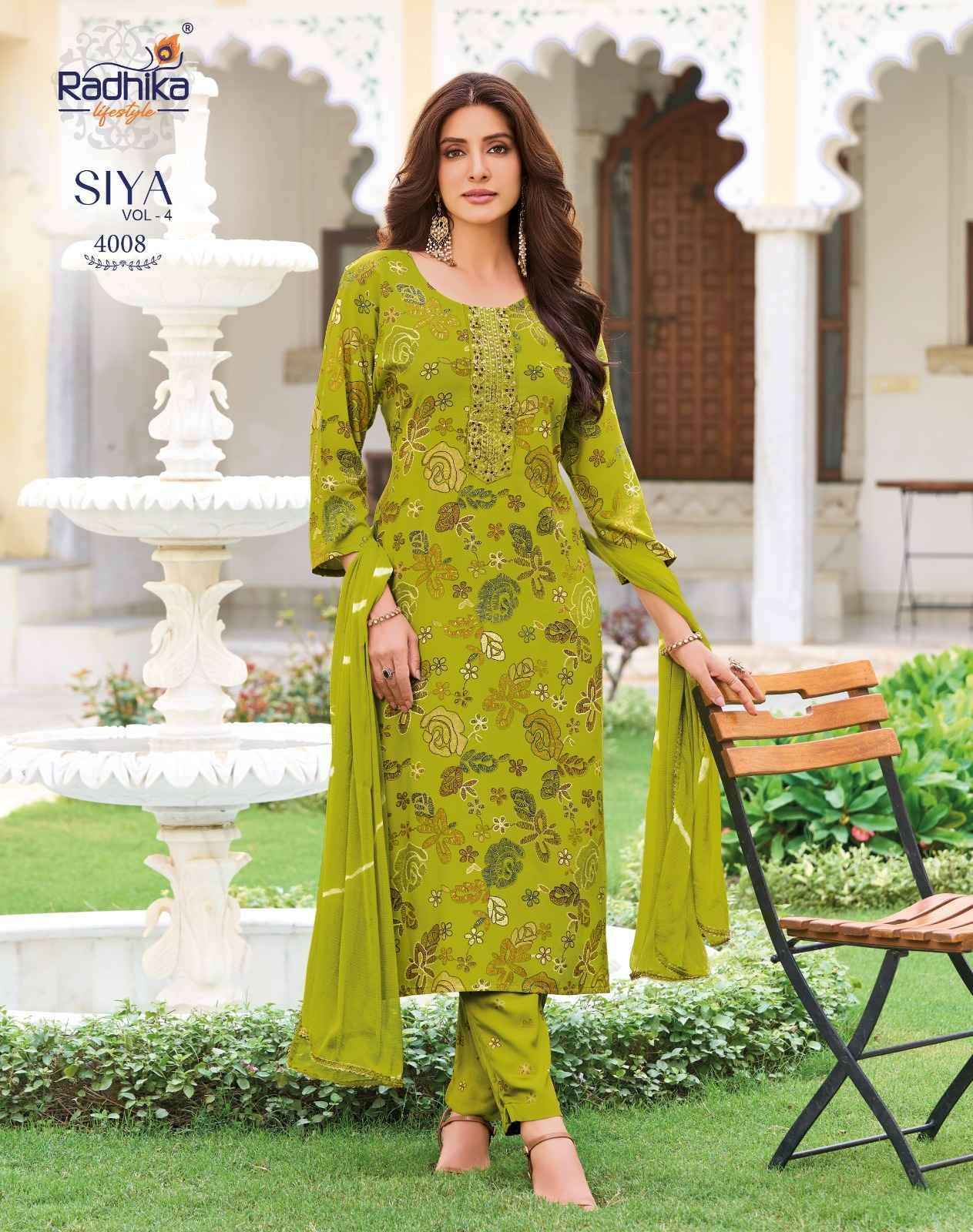 Radhika Lifestyle Siya Vol 4 Reyon Kurti Combo 8 pcs Catalog