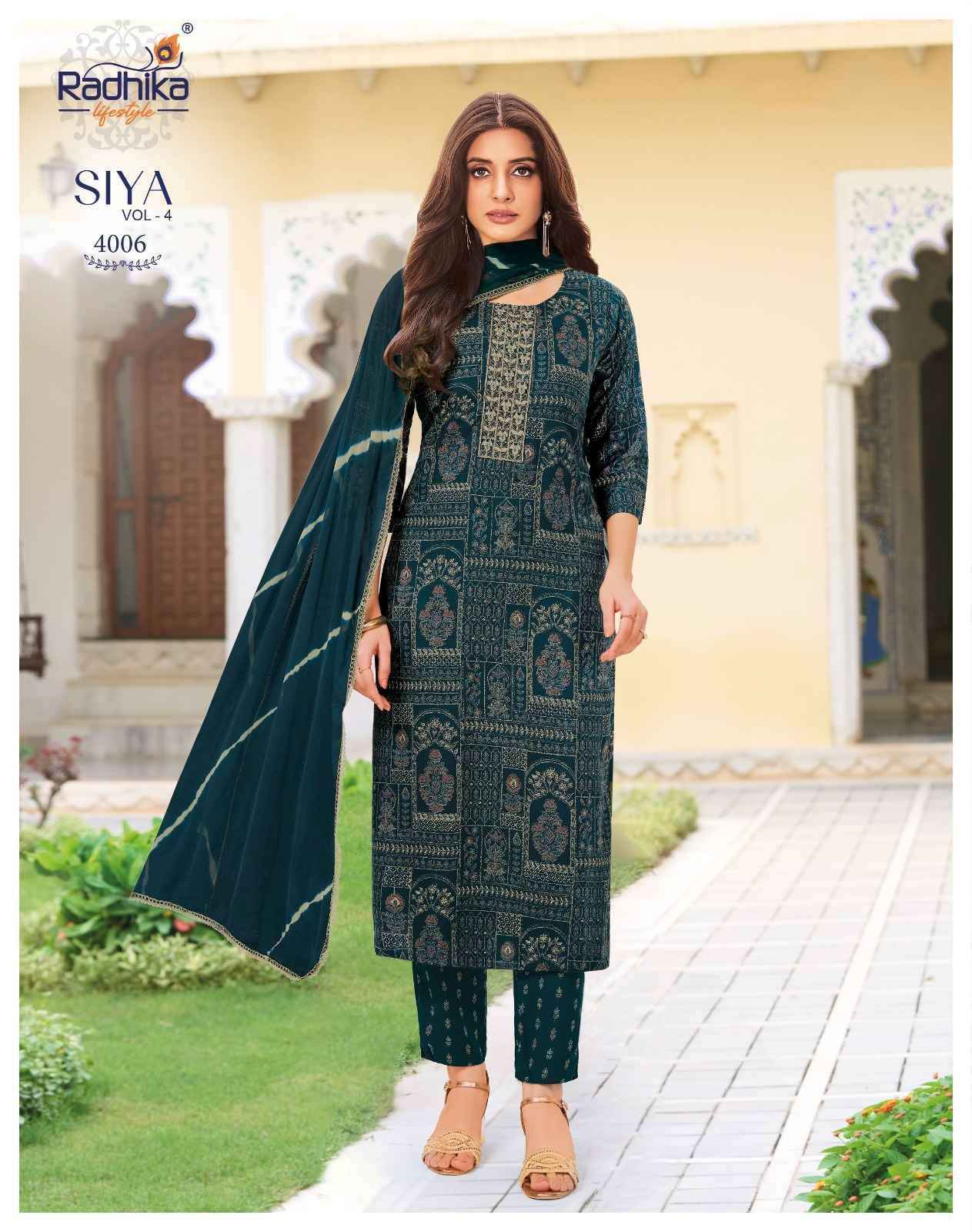 Radhika Lifestyle Siya Vol 4 Reyon Kurti Combo 8 pcs Catalog
