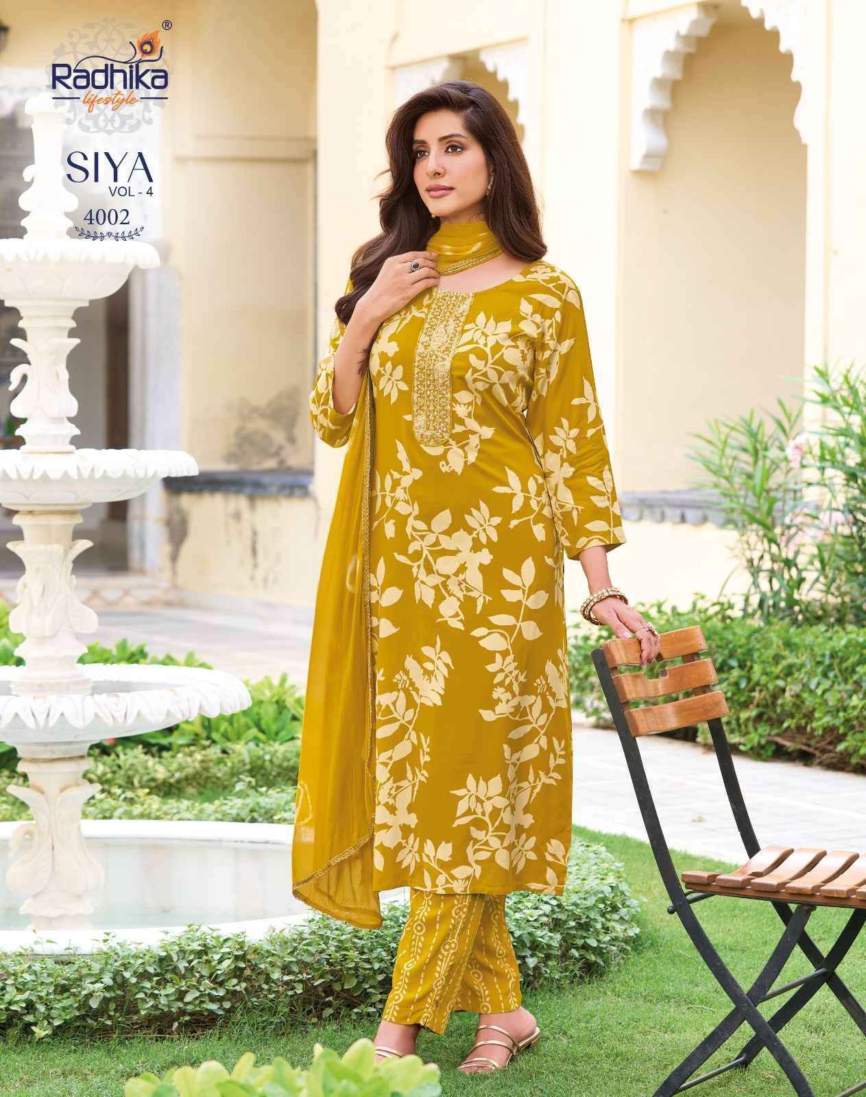 Radhika Lifestyle Siya Vol 4 Reyon Kurti Combo 8 pcs Catalog