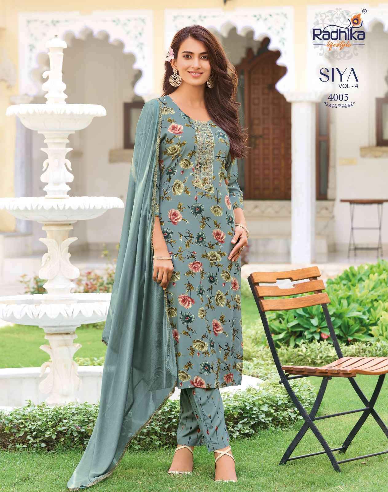 Radhika Lifestyle Siya Vol 4 Reyon Kurti Combo 8 pcs Catalog