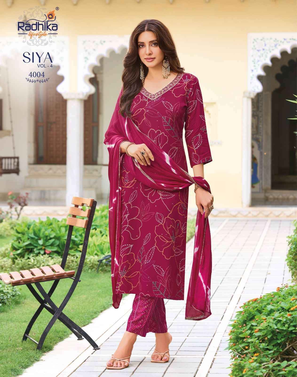 Radhika Lifestyle Siya Vol 4 Reyon Kurti Combo 8 pcs Catalog