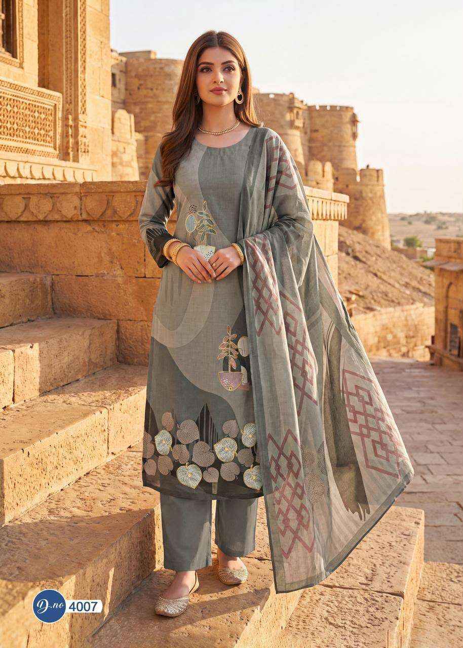 Rahi Fab Rising Gold Vol 4 Pure Cotton Dress Material 8 Pcs Catalog