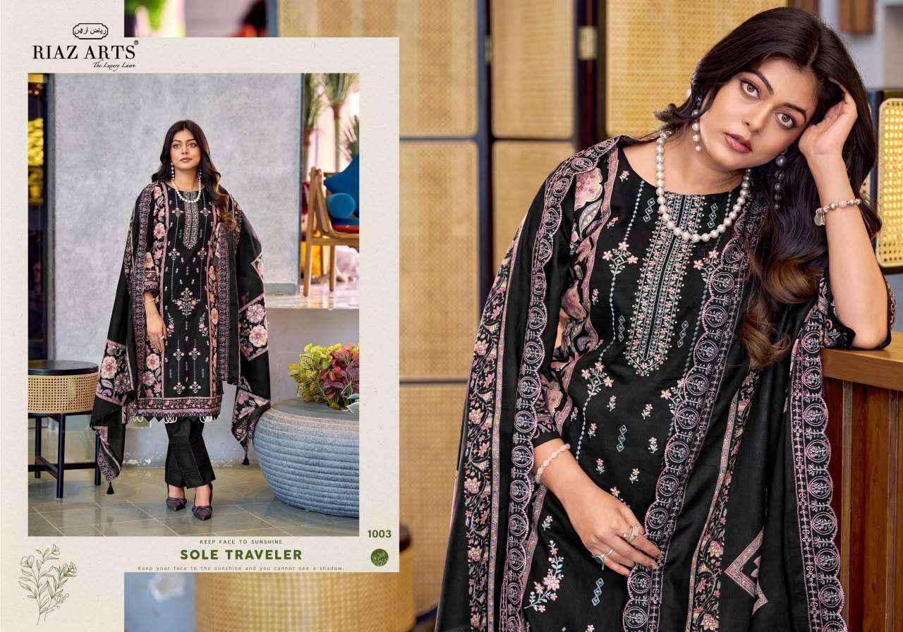 Riaz Arts Zeenat Premium Cotton Dress Material 6 Pcs Catalog 
