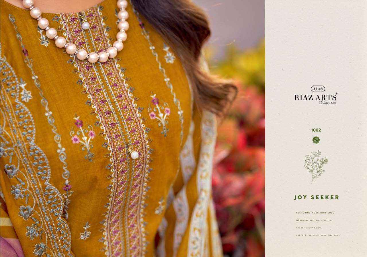 Riaz Arts Zeenat Premium Cotton Dress Material 6 Pcs Catalog 