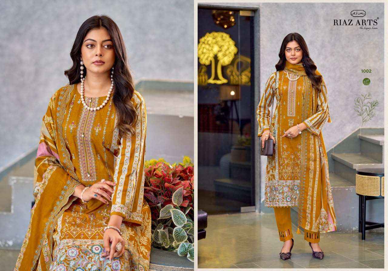 Riaz Arts Zeenat Premium Cotton Dress Material 6 Pcs Catalog 