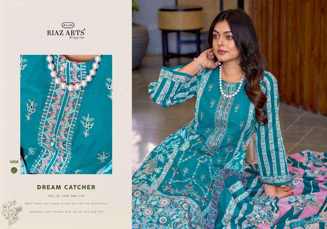 Riaz Arts Zeenat Premium Cotton Dress Material 6 Pcs Catalog 