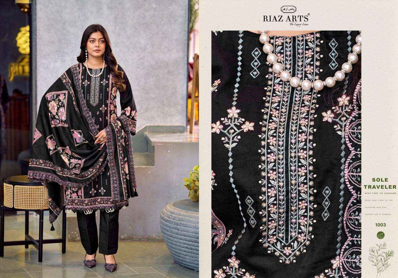 Riaz Arts Zeenat Premium Cotton Dress Material 6 Pcs Catalog 