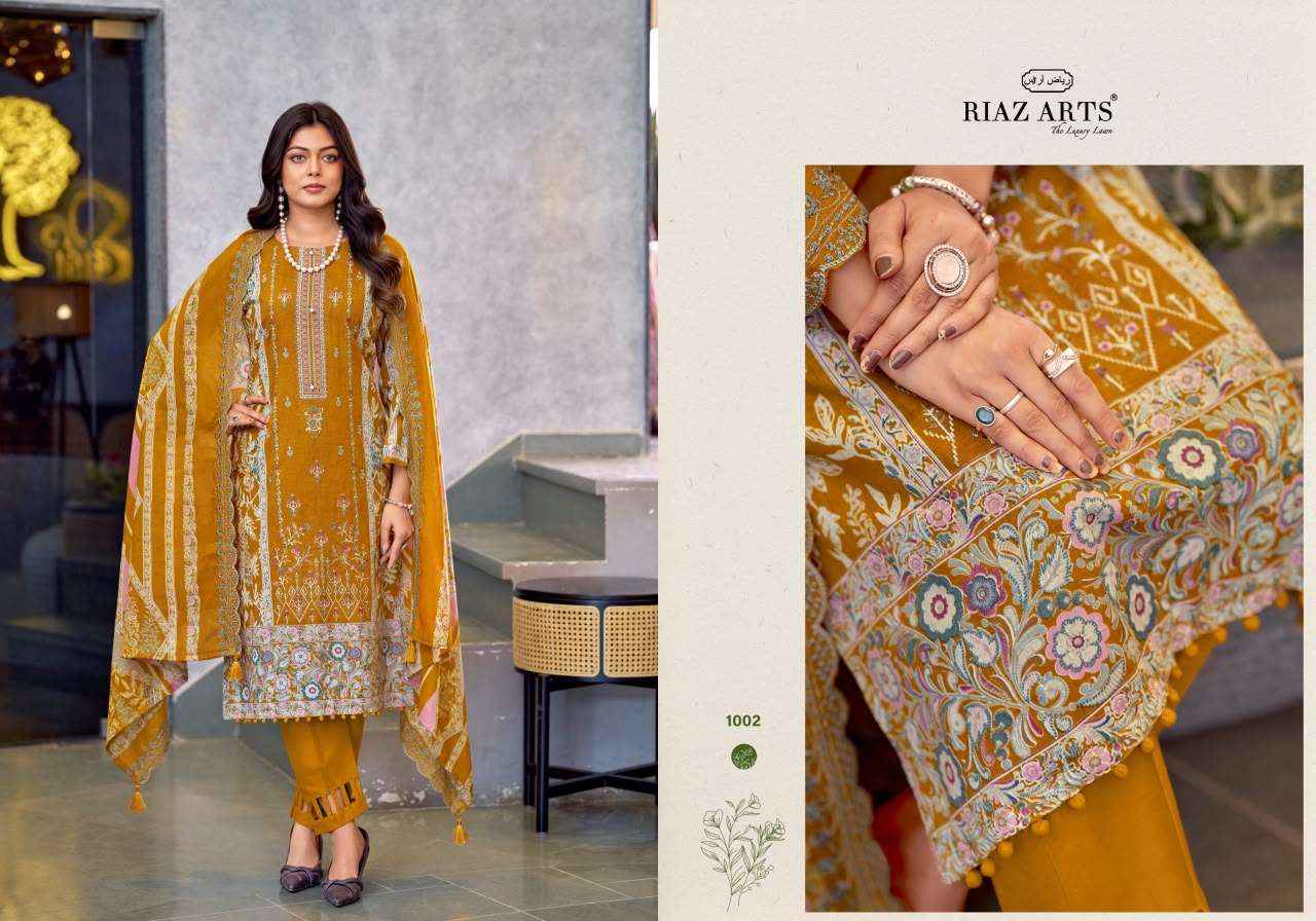 Riaz Arts Zeenat Premium Cotton Dress Material 6 Pcs Catalog 