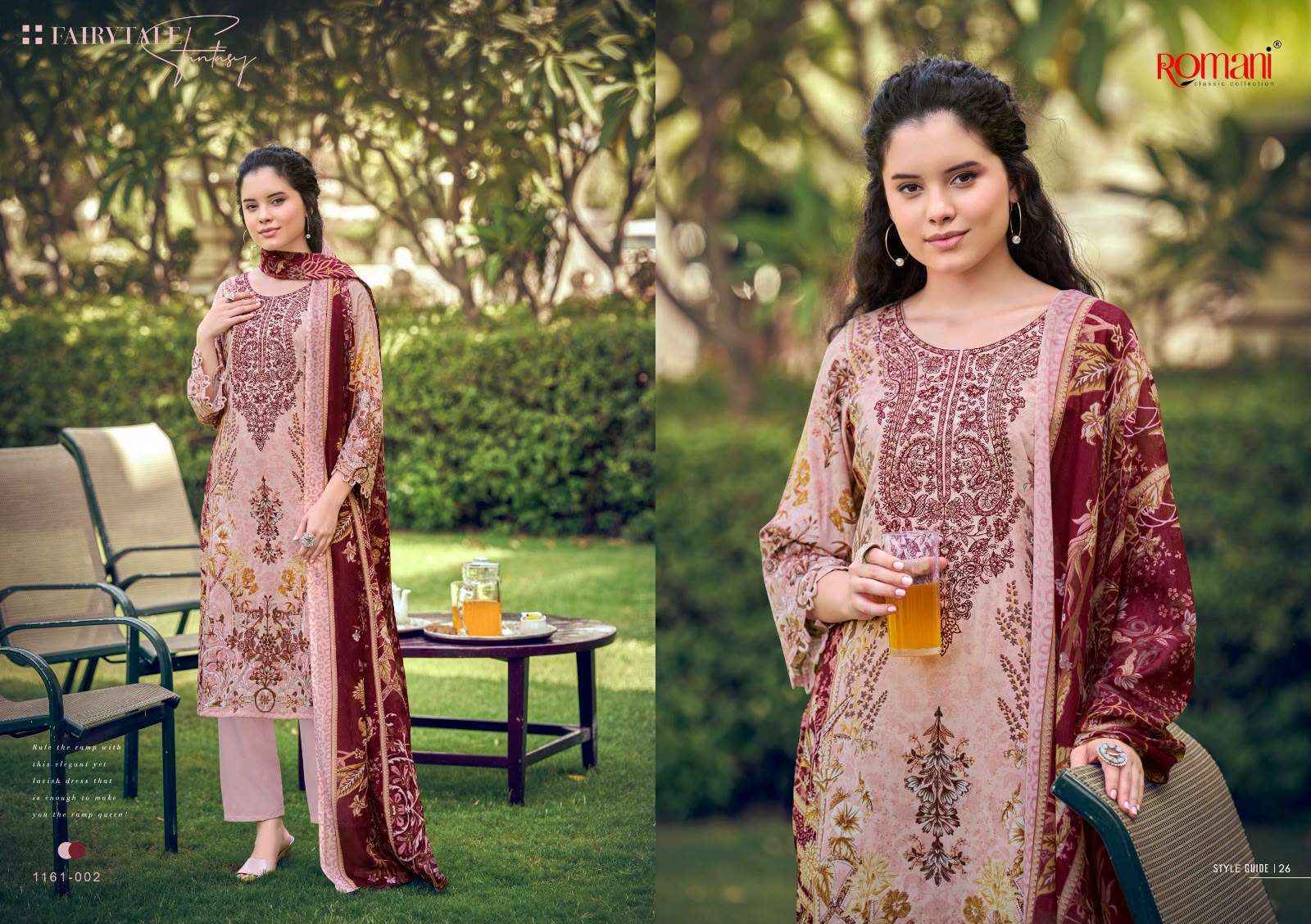 Romani Needle Wonder Vol 16 Cotton Dress Material 8 pcs Catalog