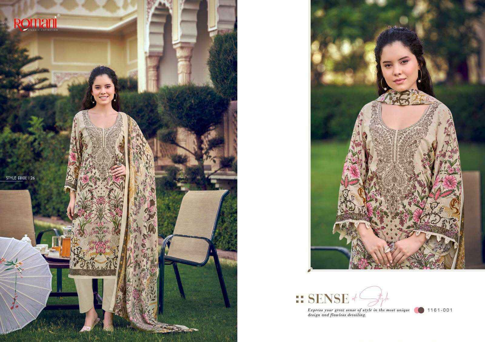 Romani Needle Wonder Vol 16 Cotton Dress Material 8 pcs Catalog