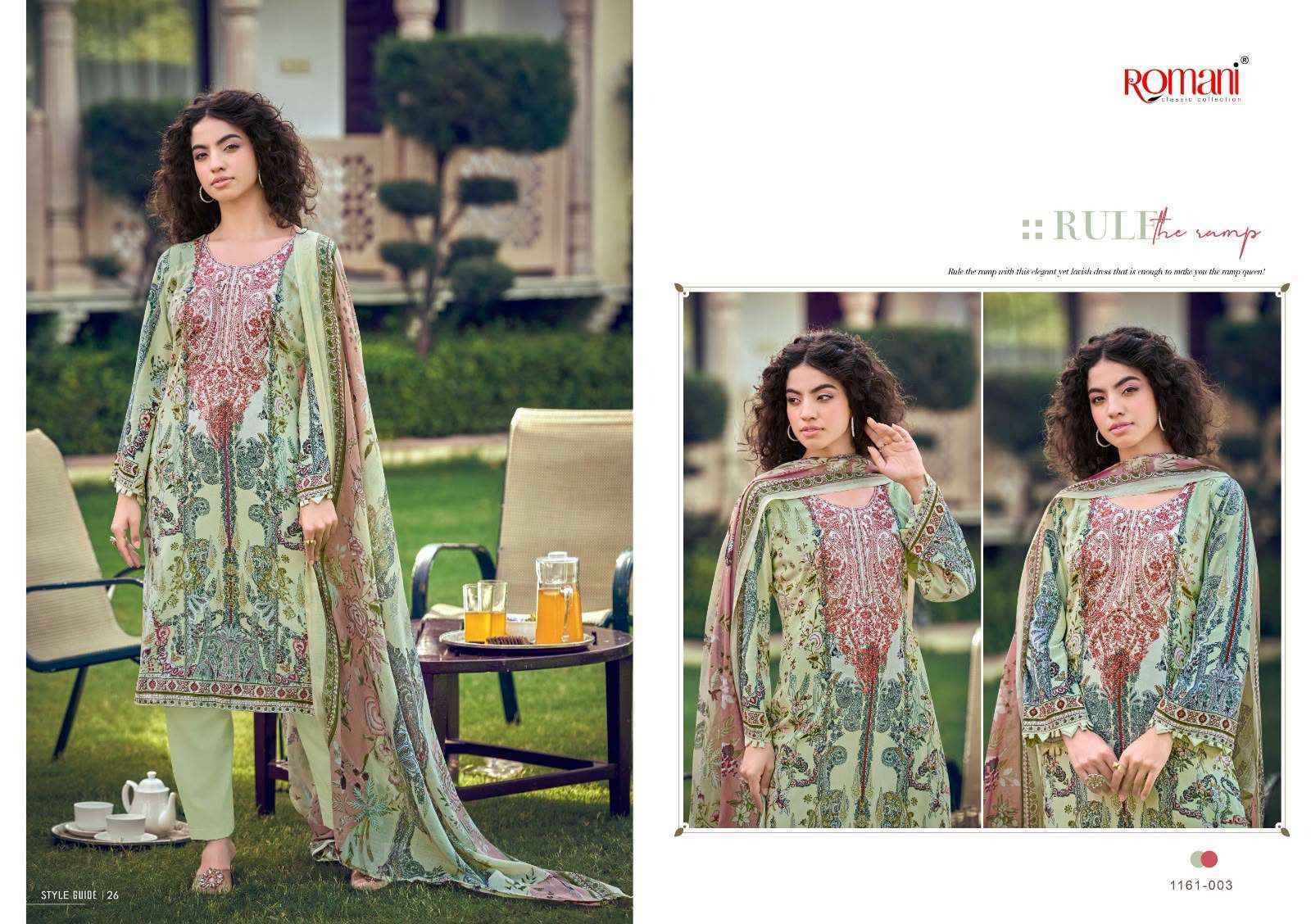 Romani Needle Wonder Vol 16 Cotton Dress Material 8 pcs Catalog