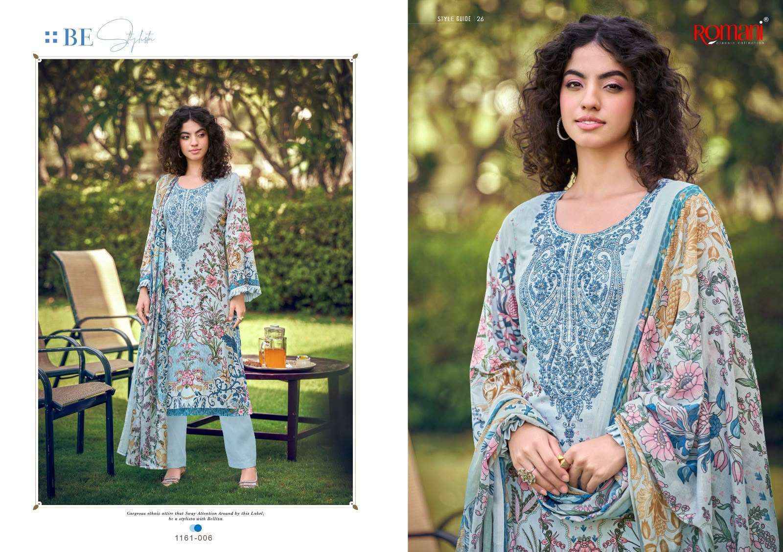 Romani Needle Wonder Vol 16 Cotton Dress Material 8 pcs Catalog