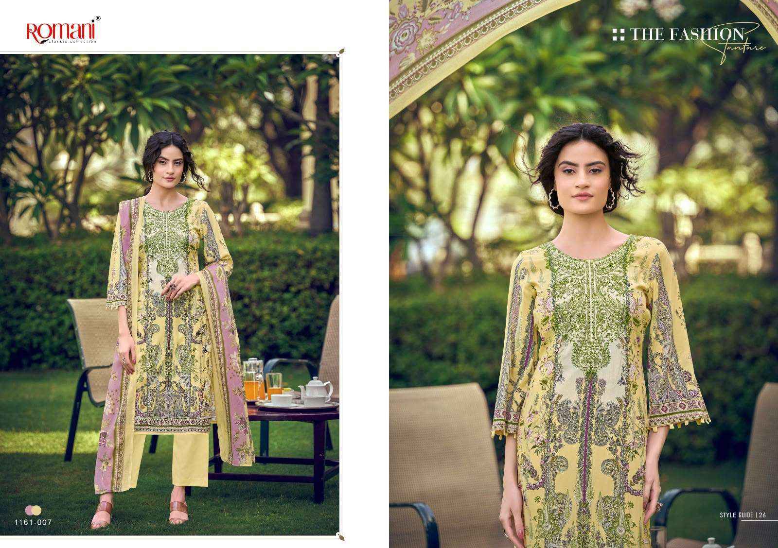 Romani Needle Wonder Vol 16 Cotton Dress Material 8 pcs Catalog