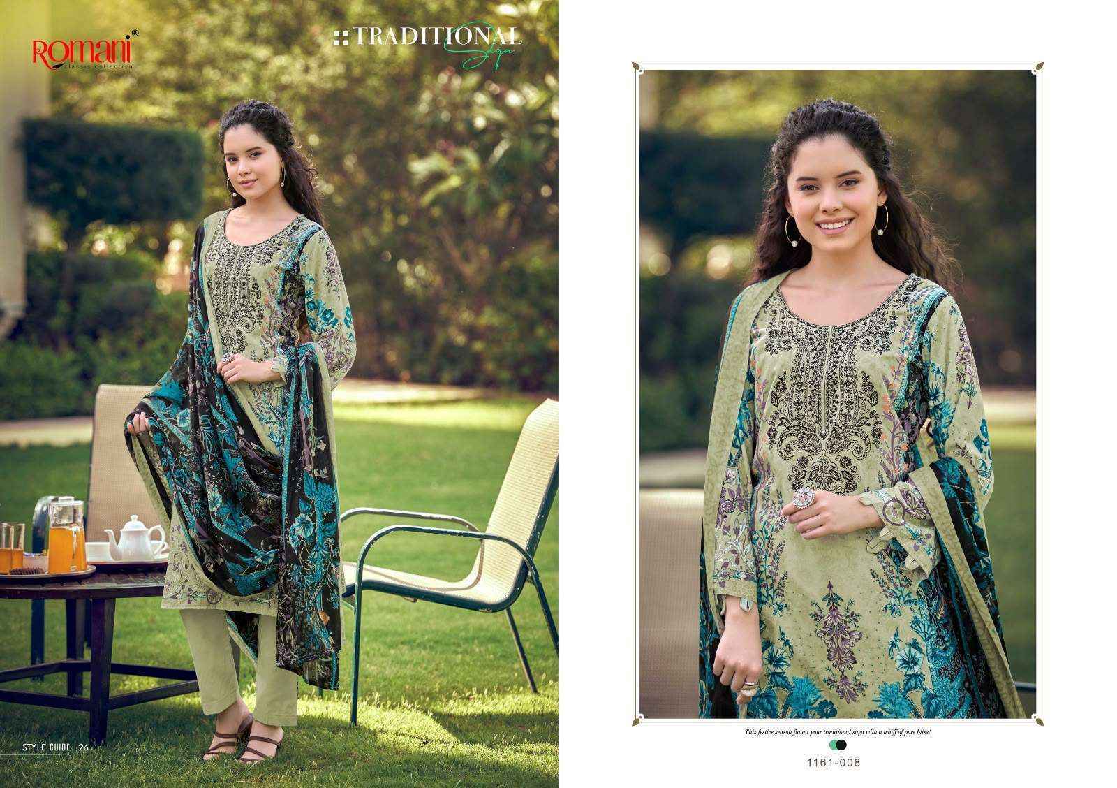 Romani Needle Wonder Vol 16 Cotton Dress Material 8 pcs Catalog