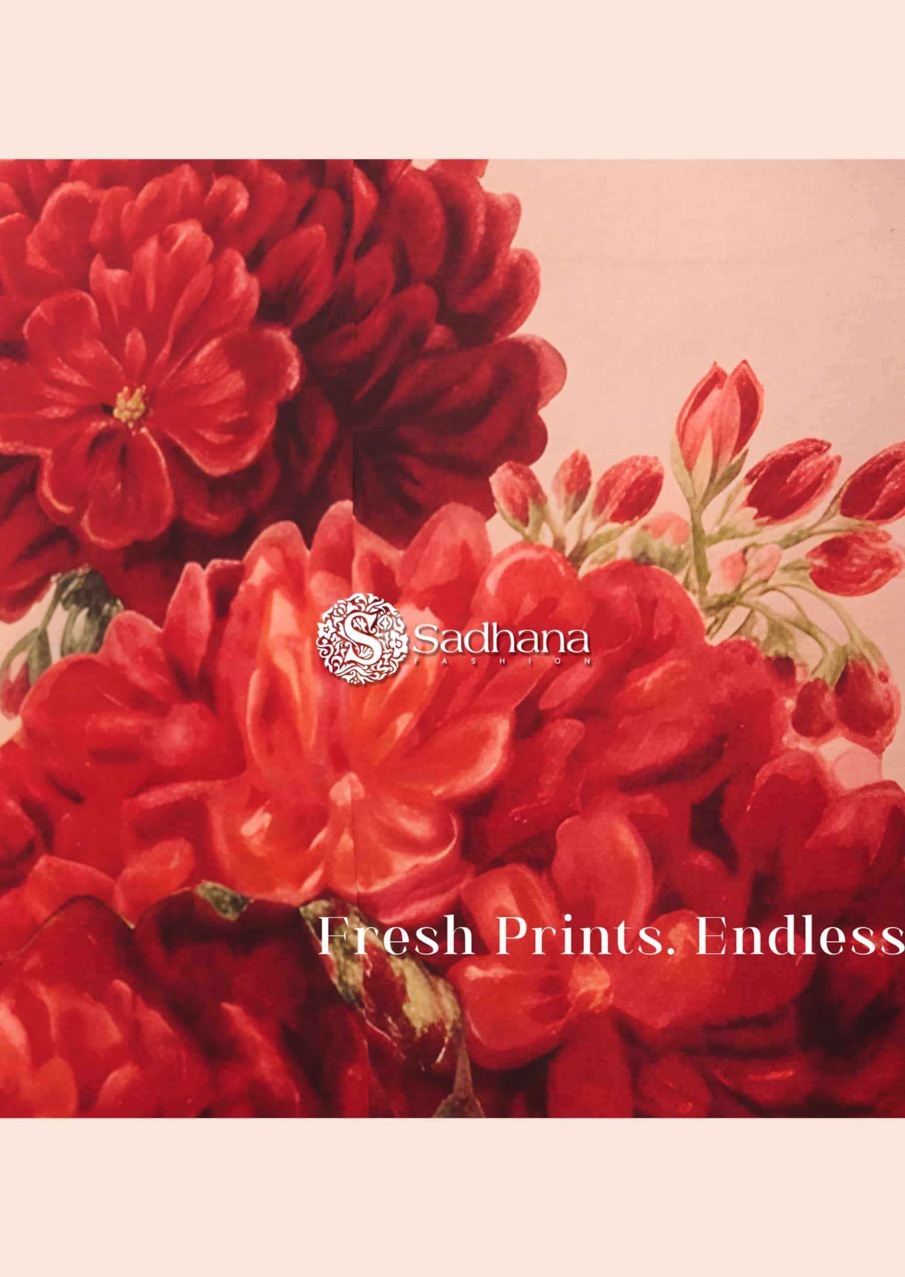 Sadhana Fashion Rose Reverie Pashmina Dress Material 6 Pcs Set