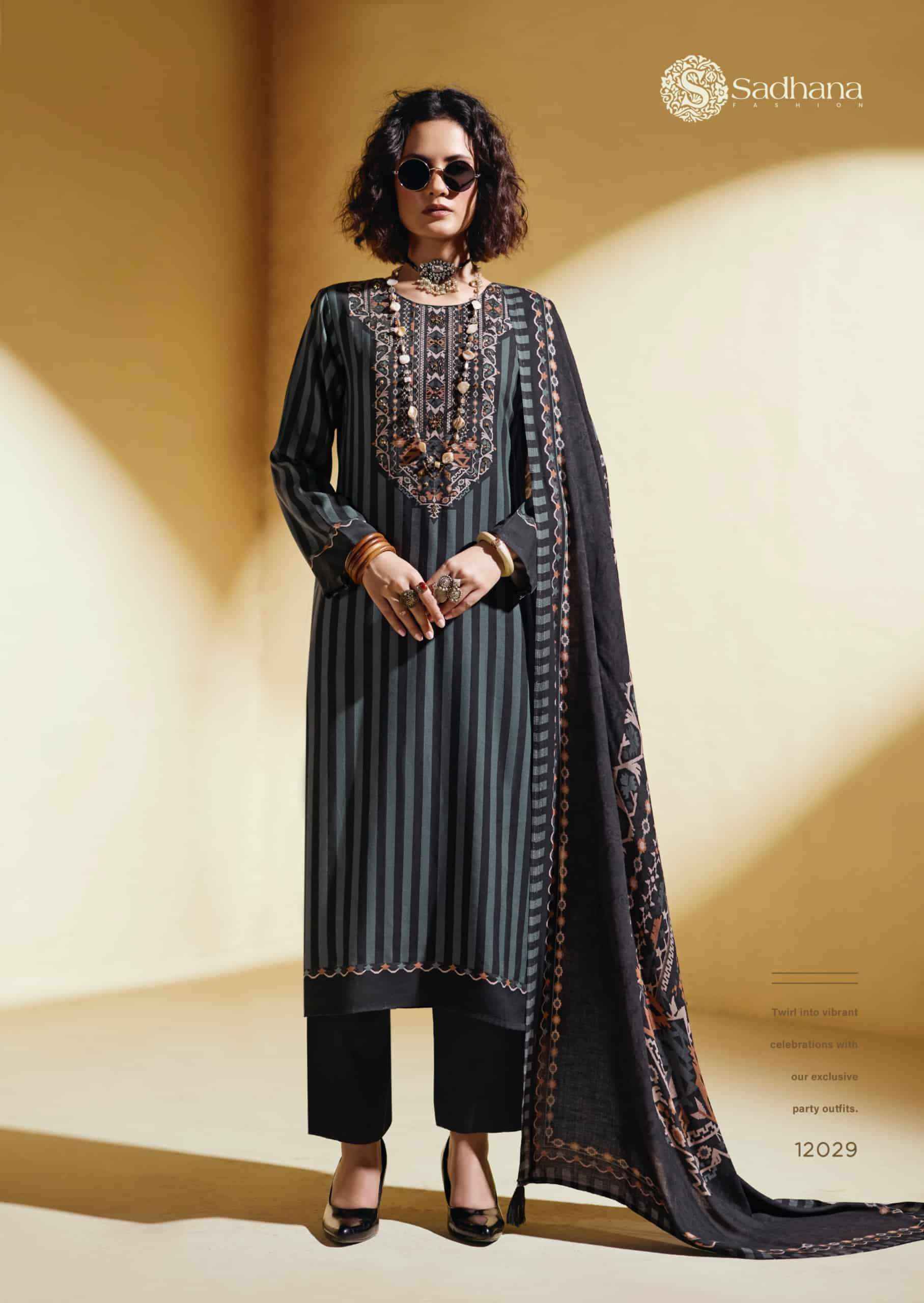 Sadhana Fashion Sofi Premium Collection Winter Dress Material 6 Pcs Catalog