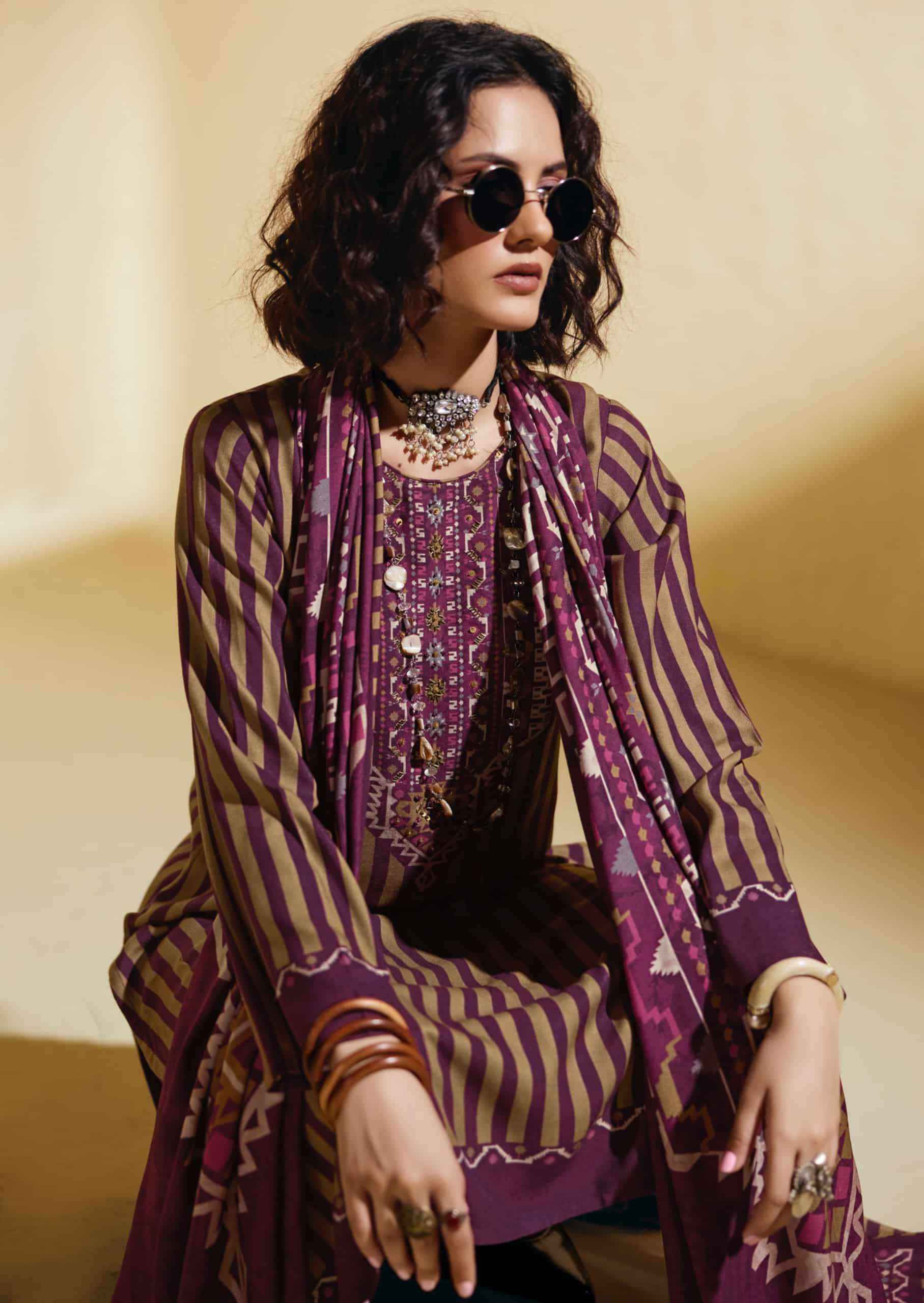 Sadhana Fashion Sofi Premium Collection Winter Dress Material 6 Pcs Catalog