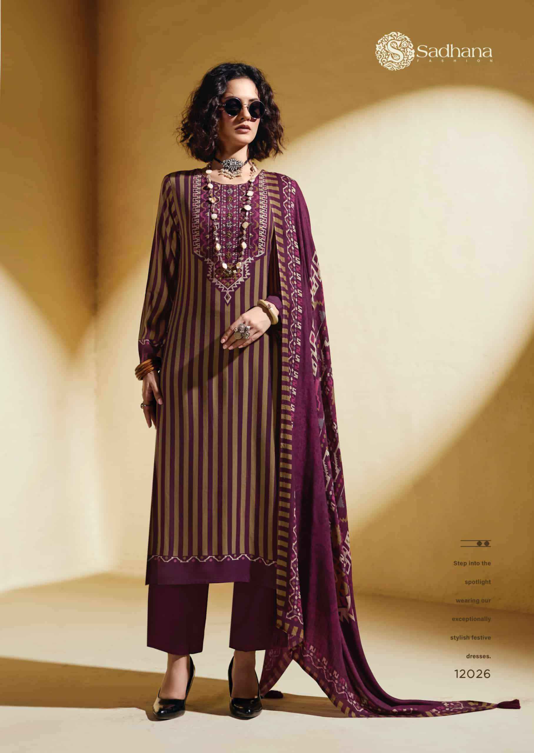 Sadhana Fashion Sofi Premium Collection Winter Dress Material 6 Pcs Catalog